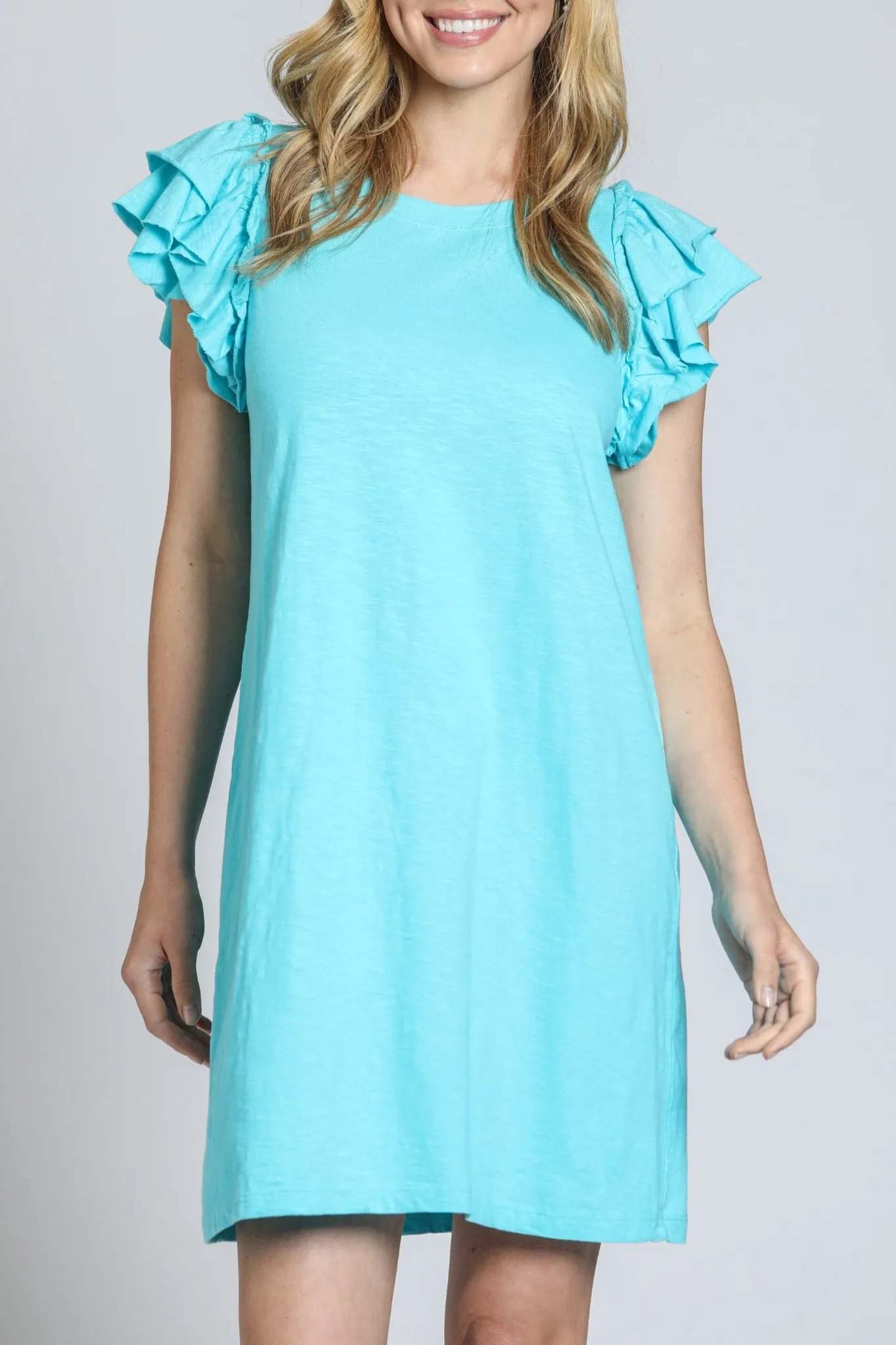 Double Dress Ruffle MoistureWicking Fabric