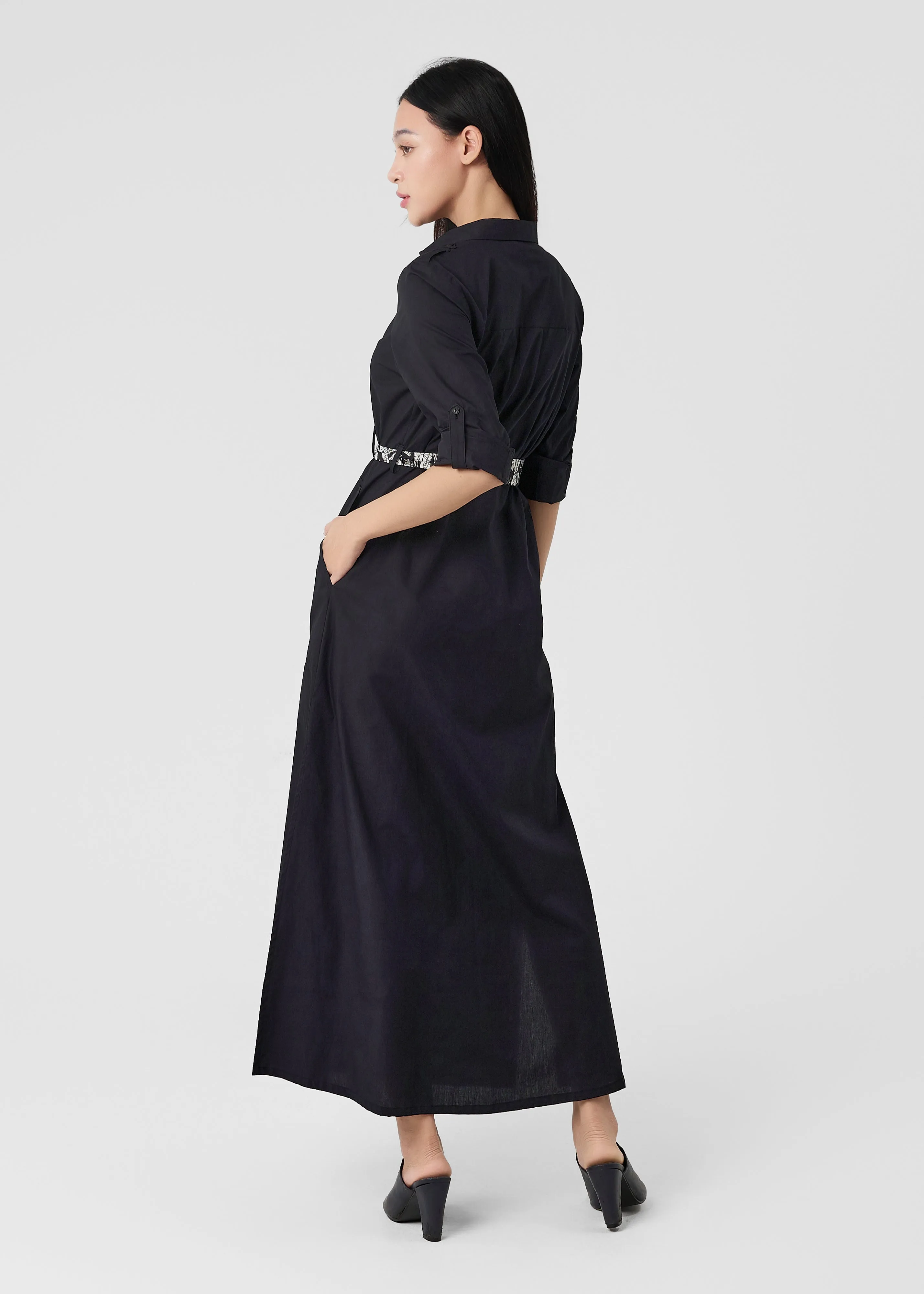 Warm Base Adjustable Hem CARINA - SOOT