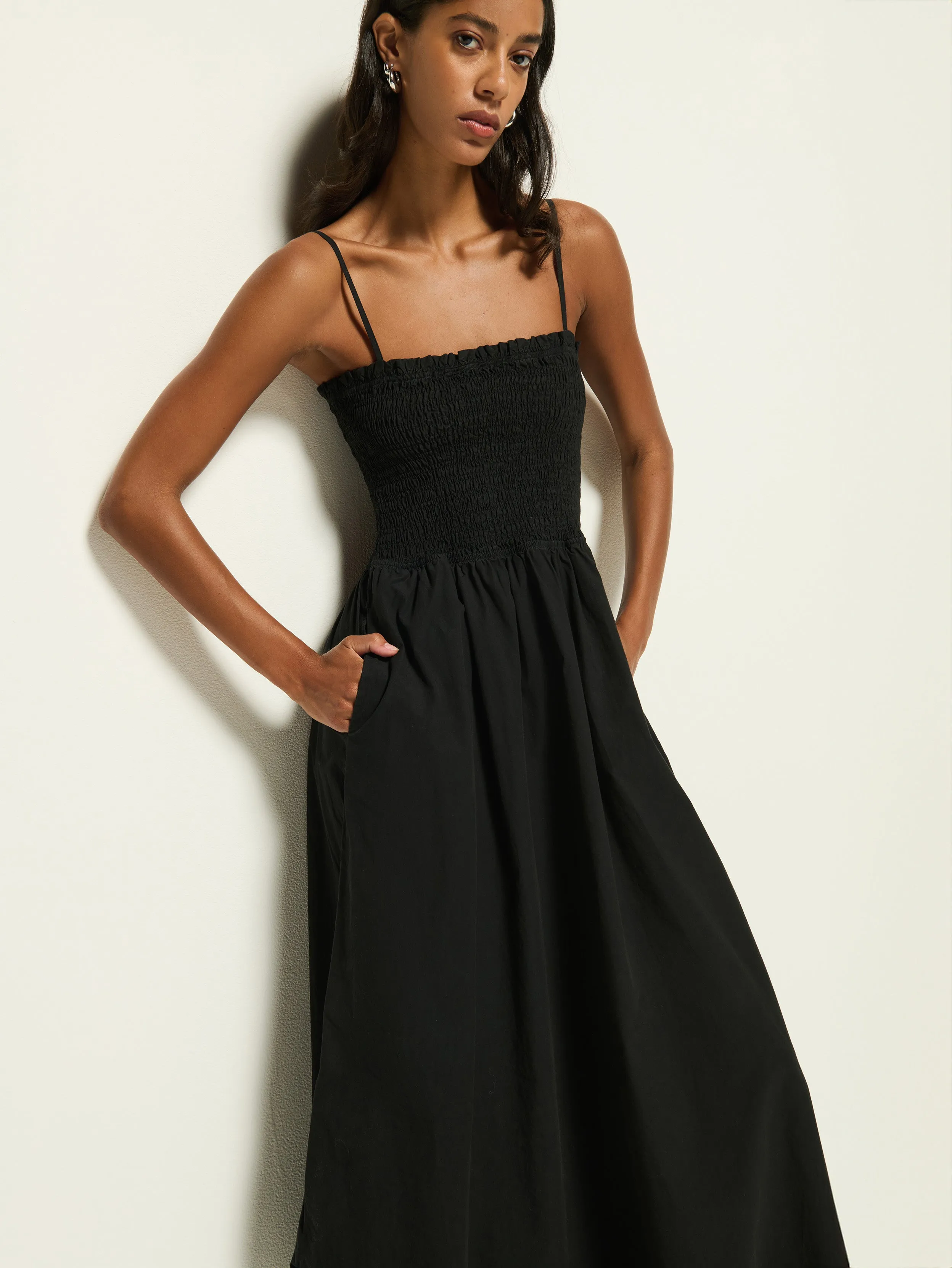 Street Edge Sibelle Smocked Midi