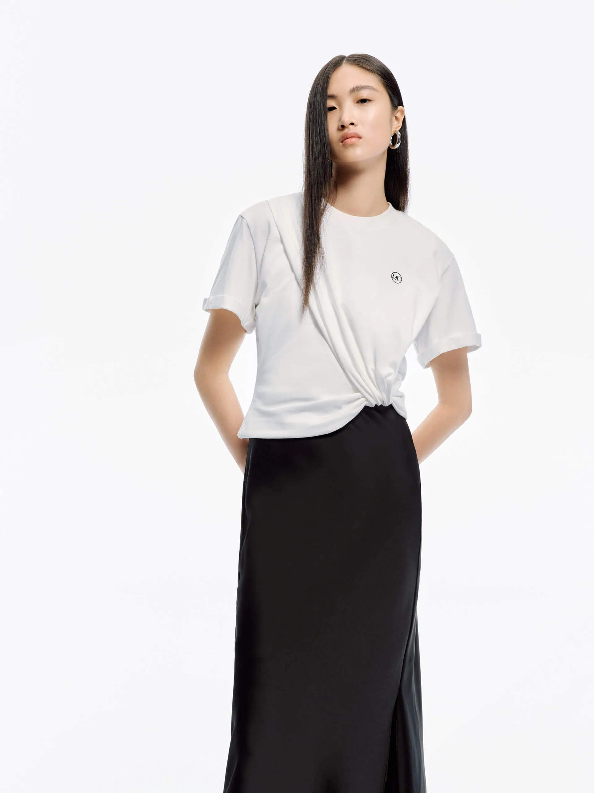 Rose Garden Glam Lady Panled Twist Detail Dress