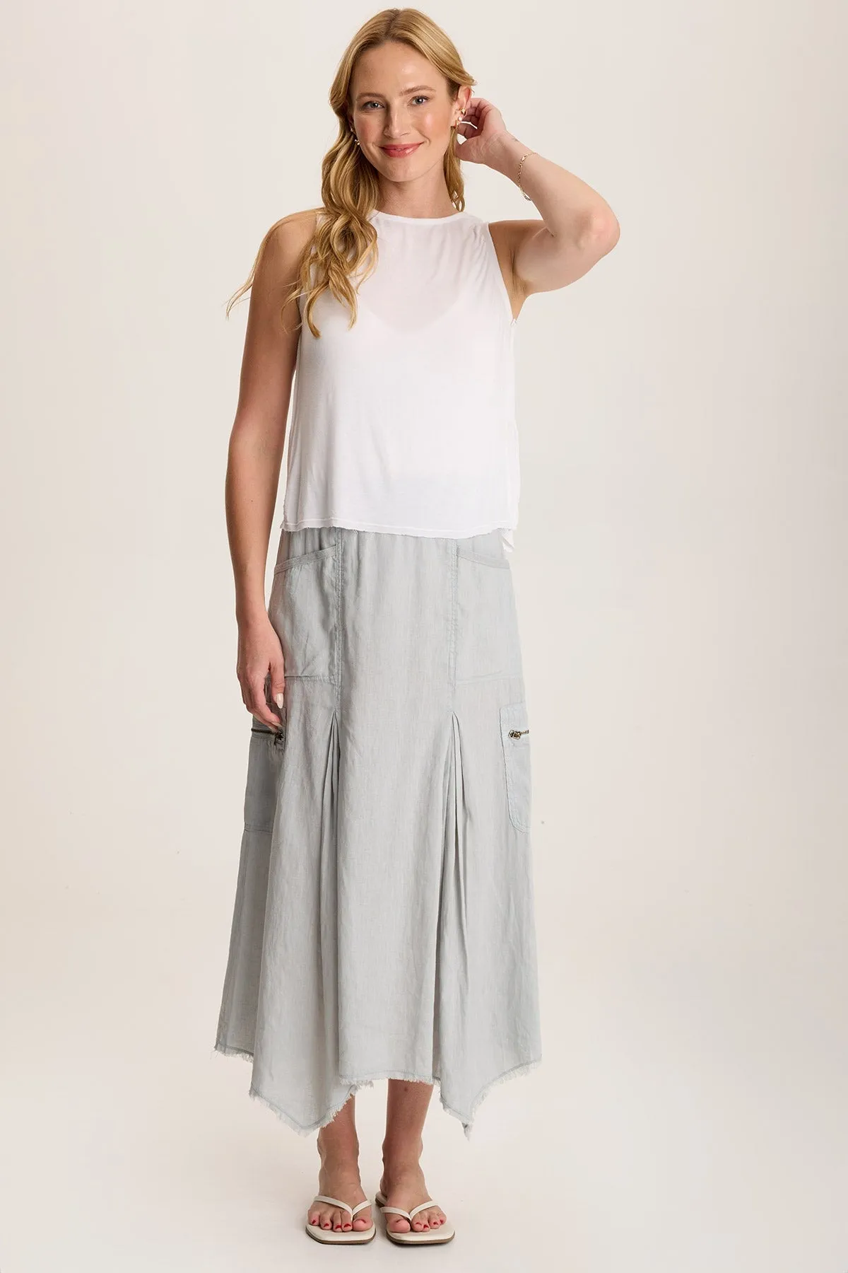 Leka High-Boatneck Tank Metro Edge