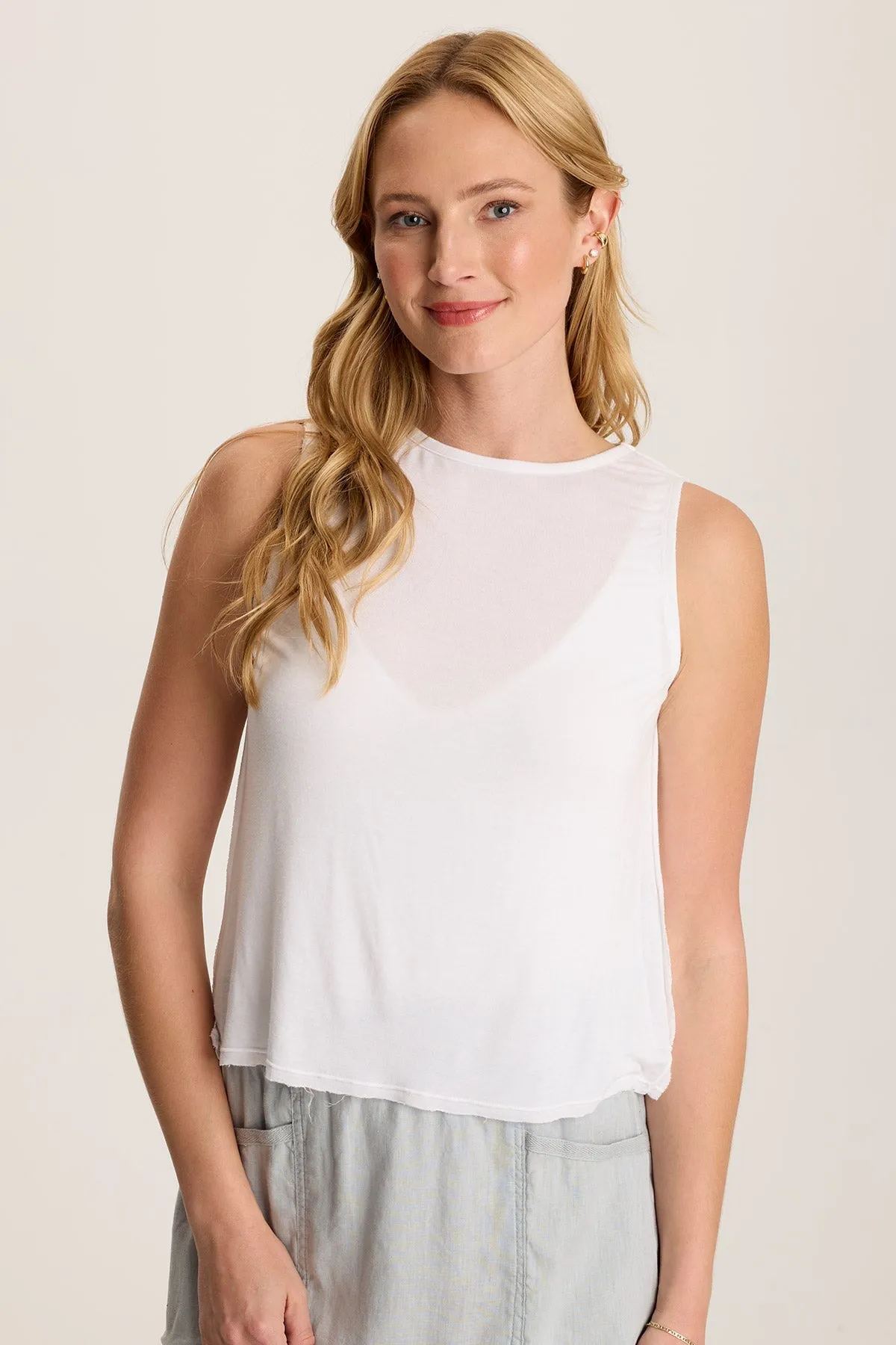 Leka High-Boatneck Tank ElasticWaistband