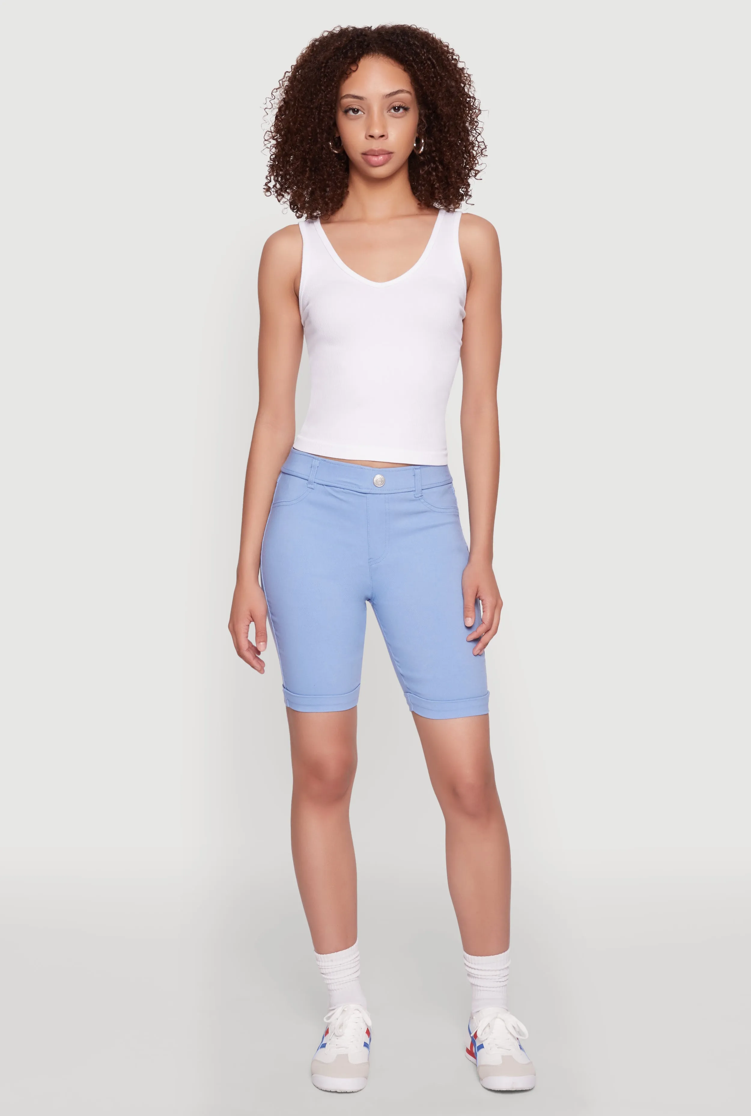 Hyper Stretch Pull On Bermuda Shorts Odor Resistant Finish