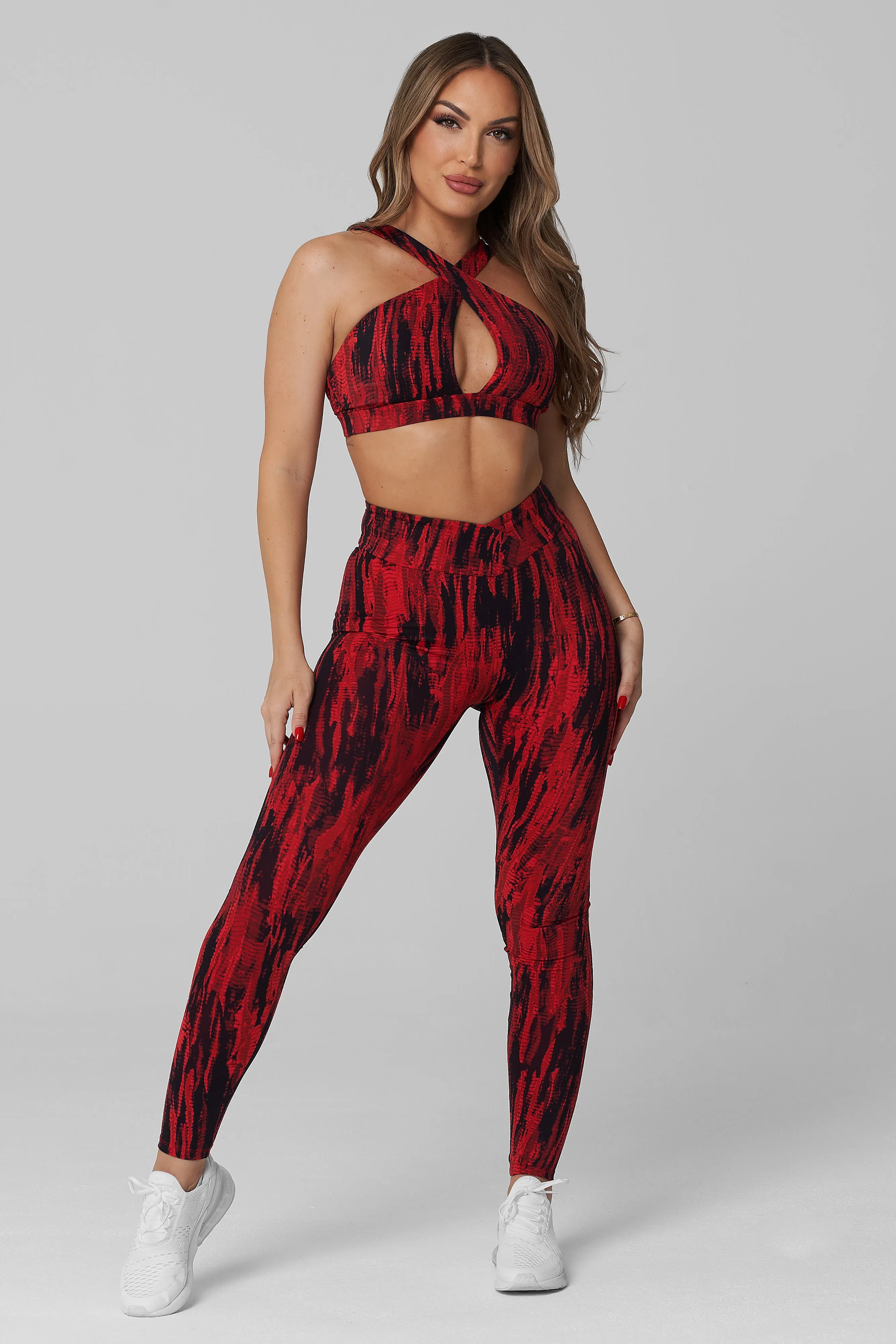 Ignite V-Cut Scrunch Legging MultiPanelDesign Sheer Fit