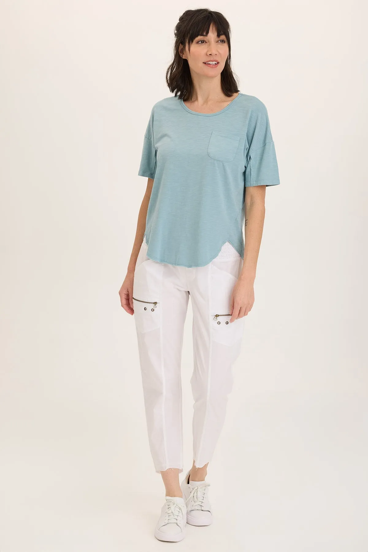 Duvall Soft Jersey Oversize Tee FlexibleCollarDesign