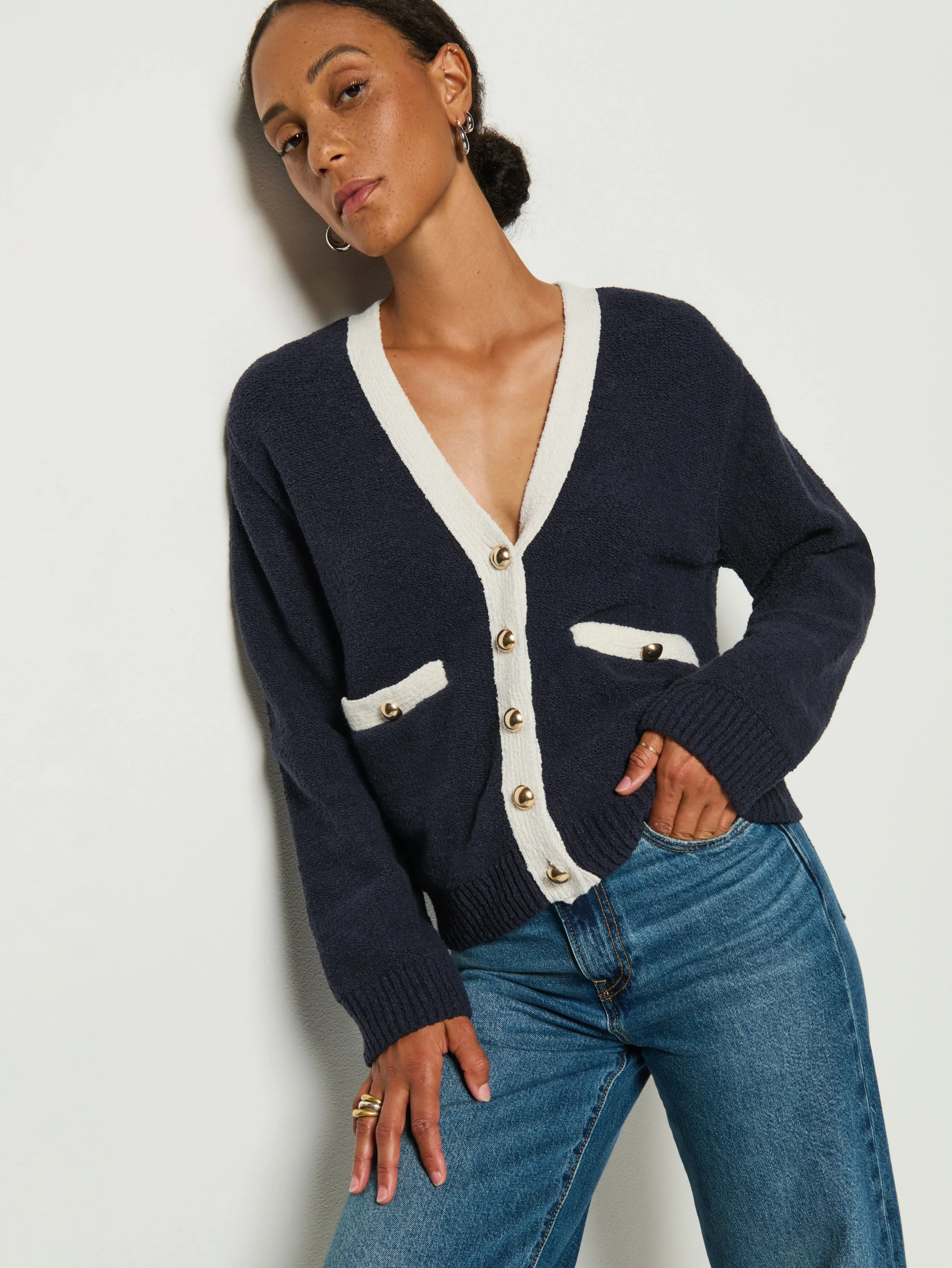 Ventilated Back Panel QuickAccess Pockets Carolyn Cardigan