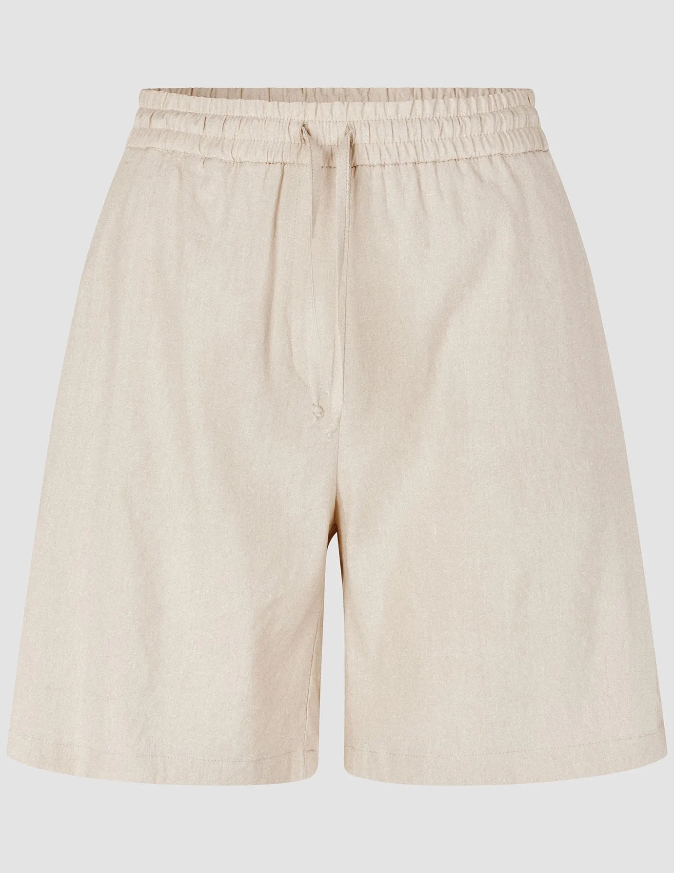 Women's Linen Shorts Relaxed Sandy Beige soccer shorts equestrian wear