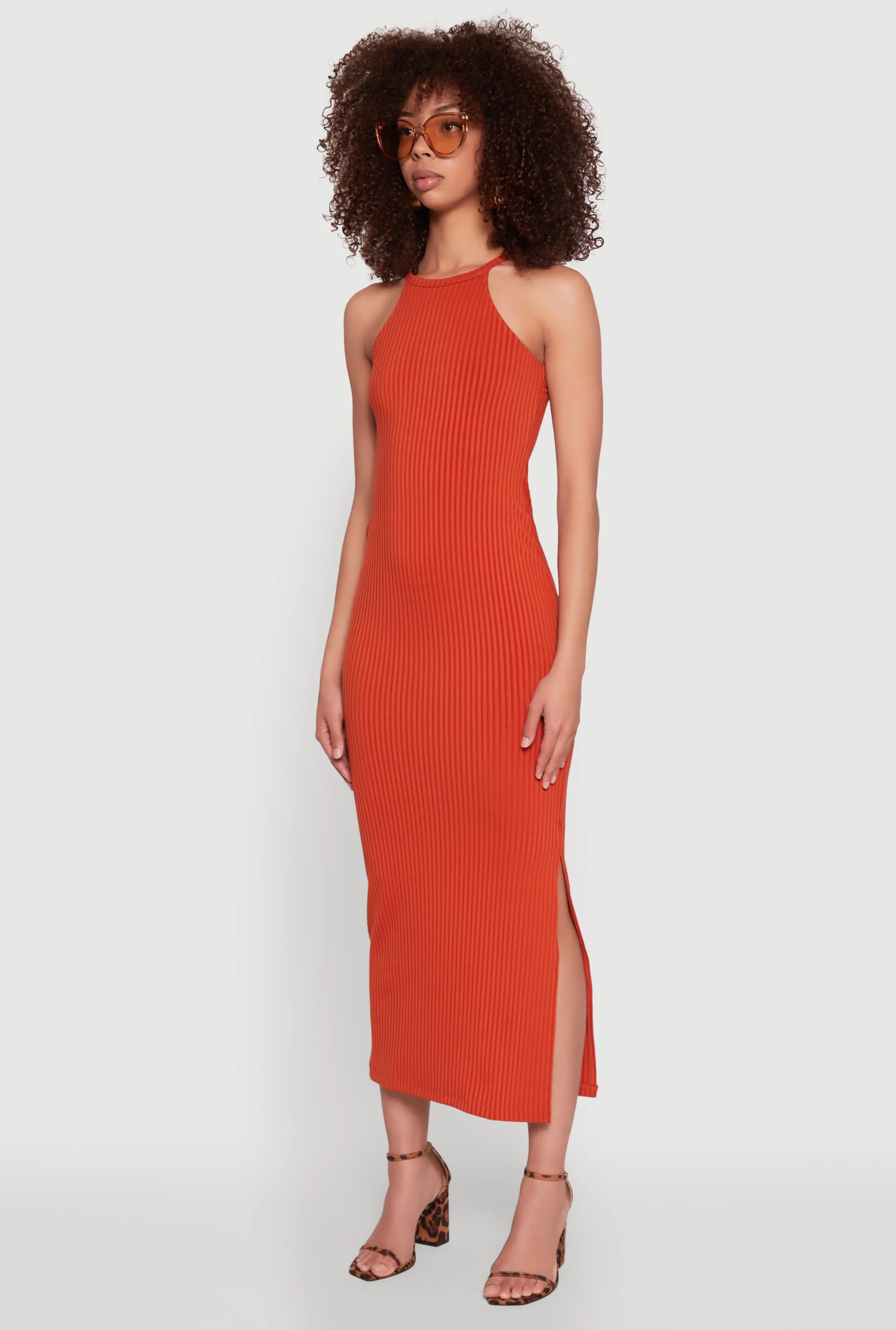 High Neck Maxi Tank Dress Galaxy View