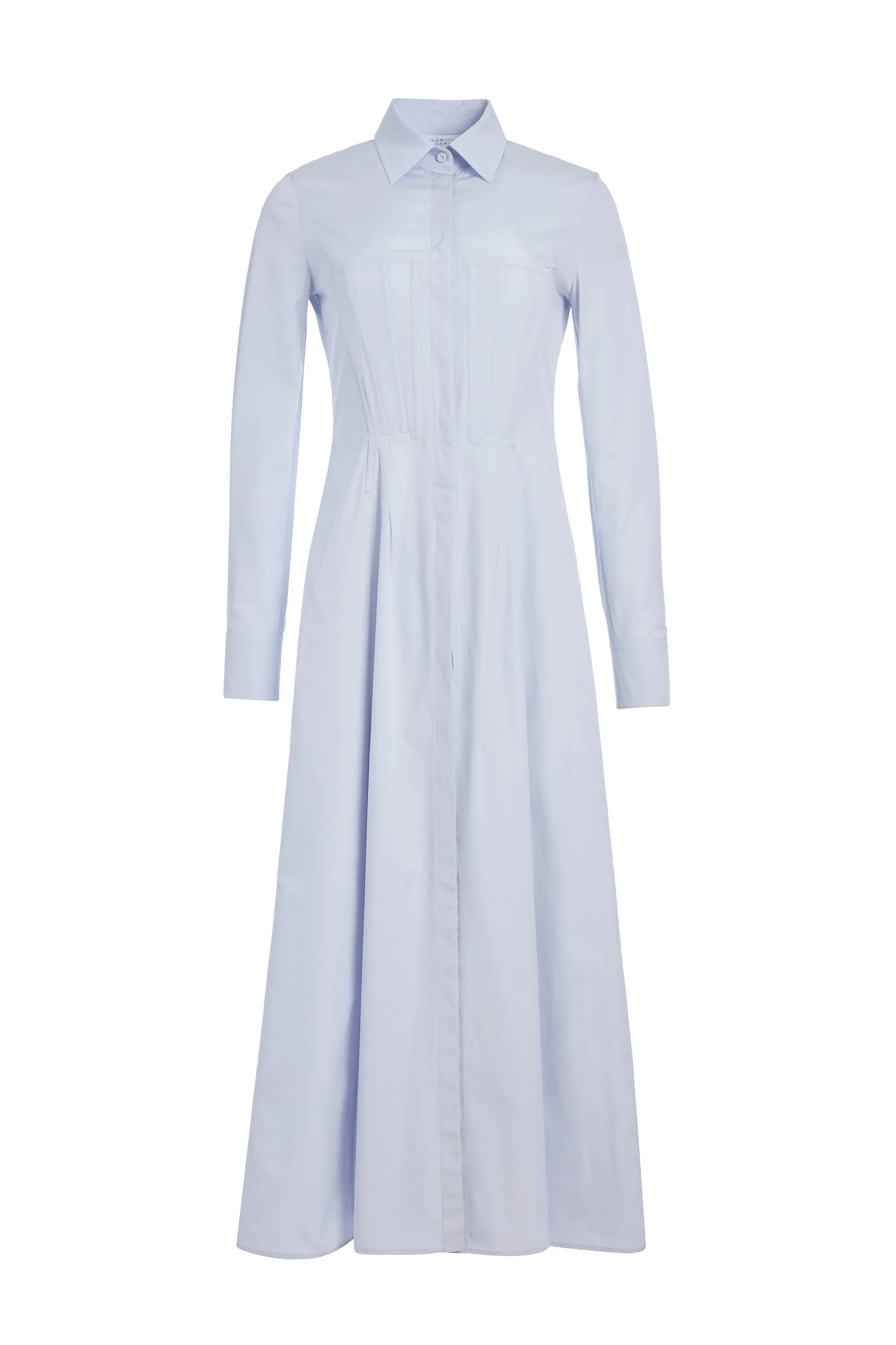 Eugene Maxi Shirtdress in Light Blue Sea Island Cotton Next Core