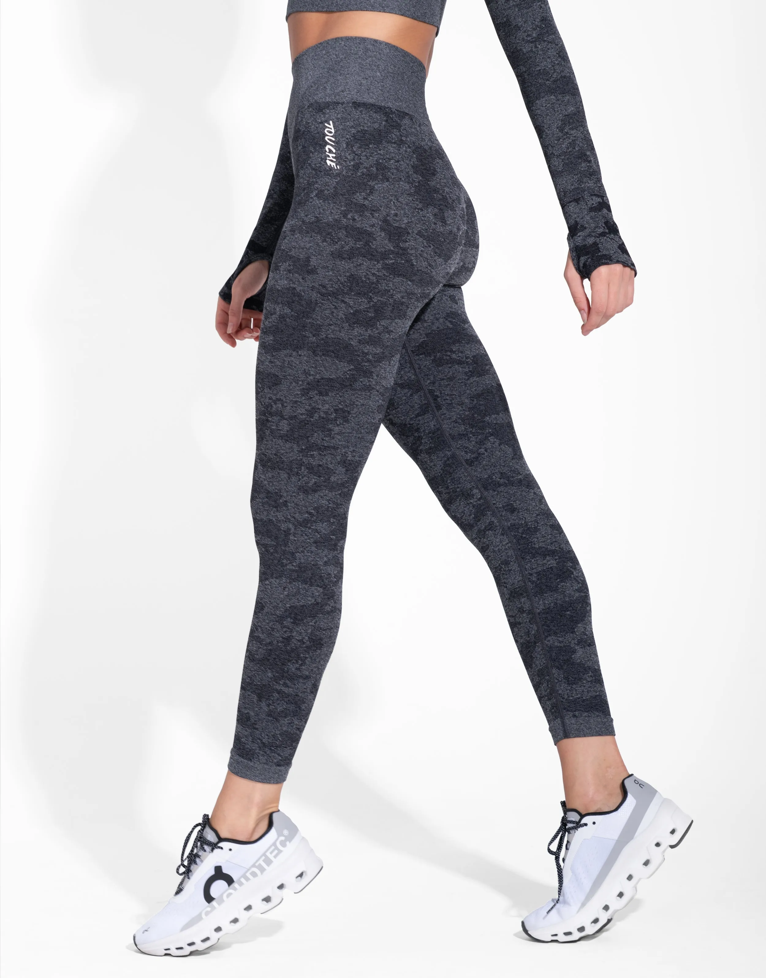 RIBBON BLACK SEAMLESS elastic waistband