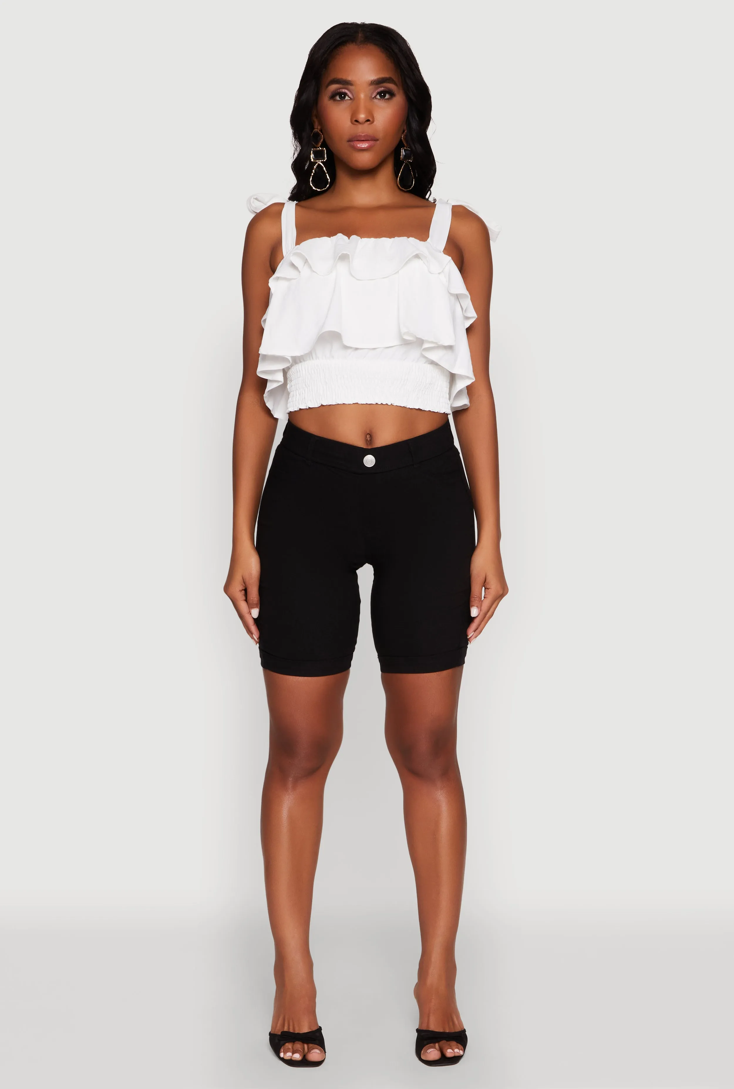Hyper Stretch Pull On Bermuda Shorts Functional Fit