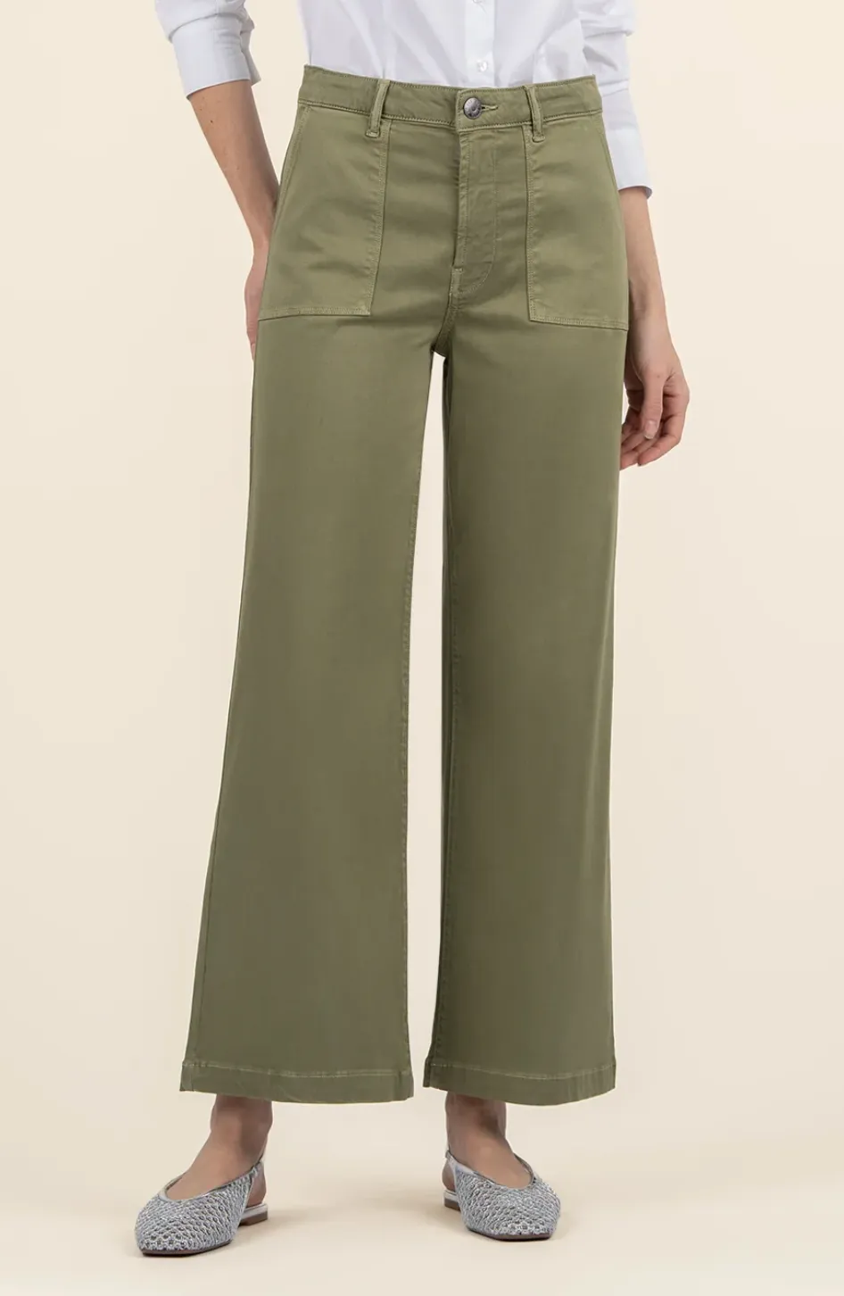 Rain Proof KUT From The Kloth Meg High Rise Wide Leg