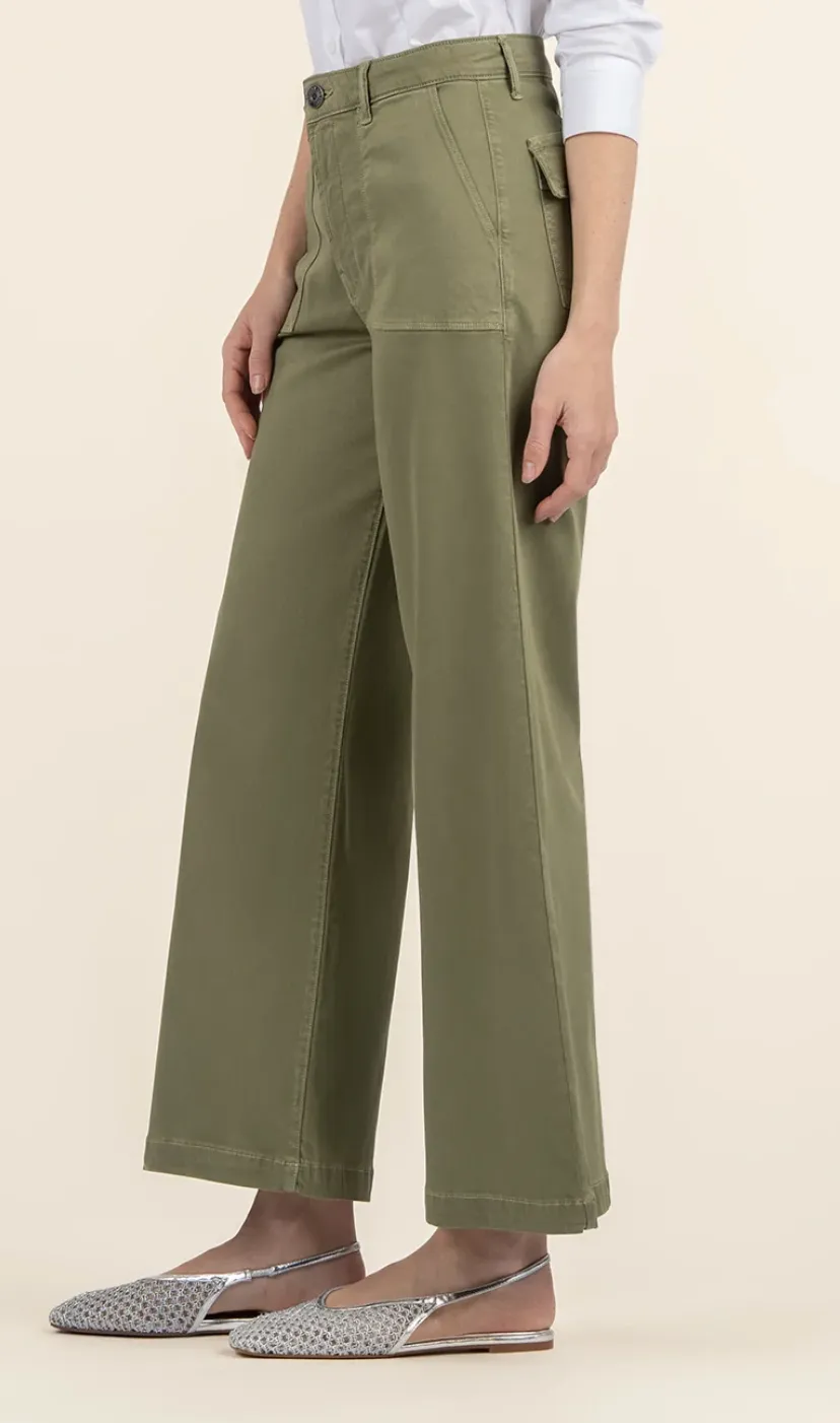 KUT From The Kloth Meg High Rise Wide Leg LowMaintenance Elite Vibe