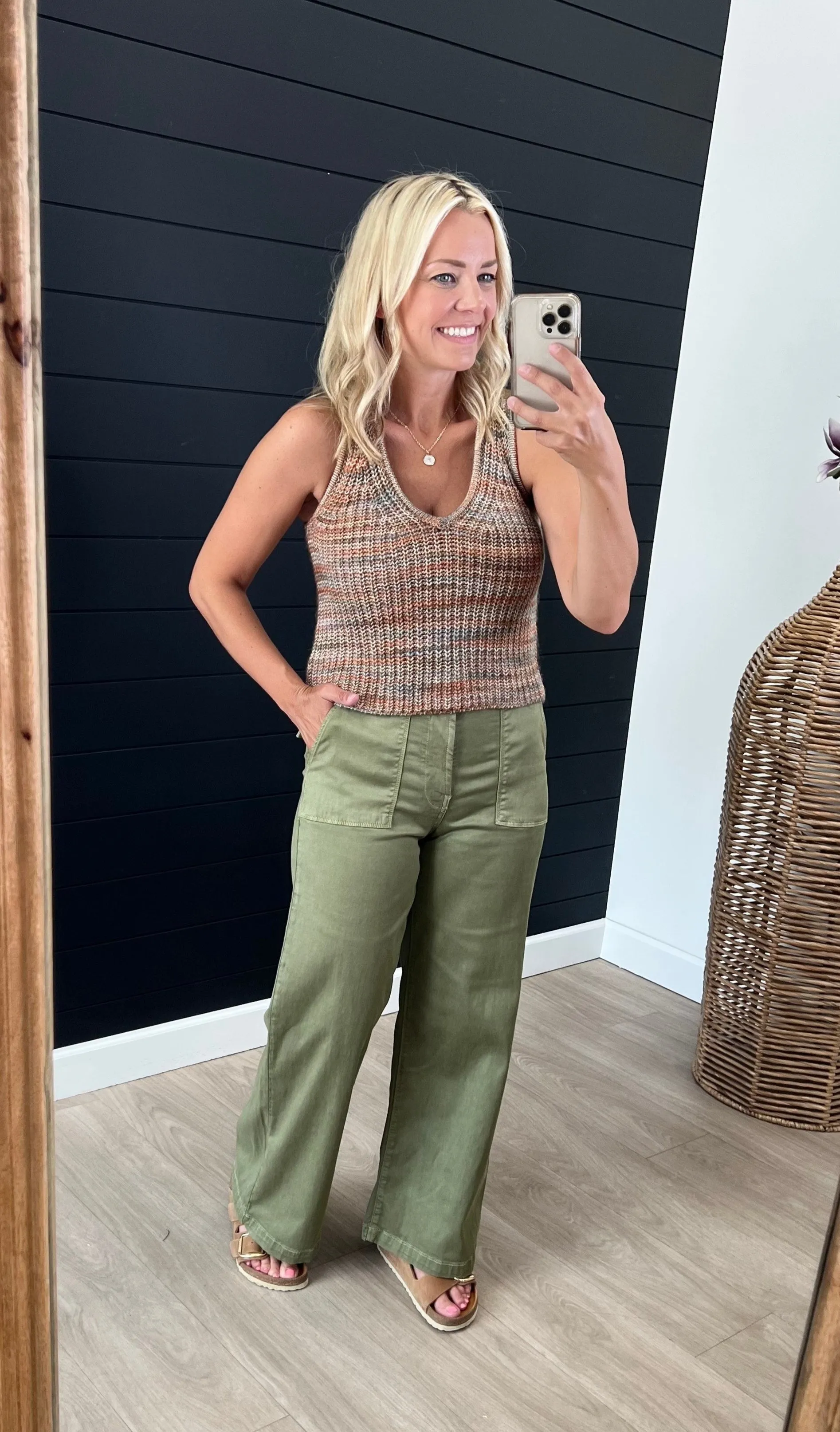 KUT From The Kloth Meg High Rise Wide Leg Shine Mood Winner Vibe