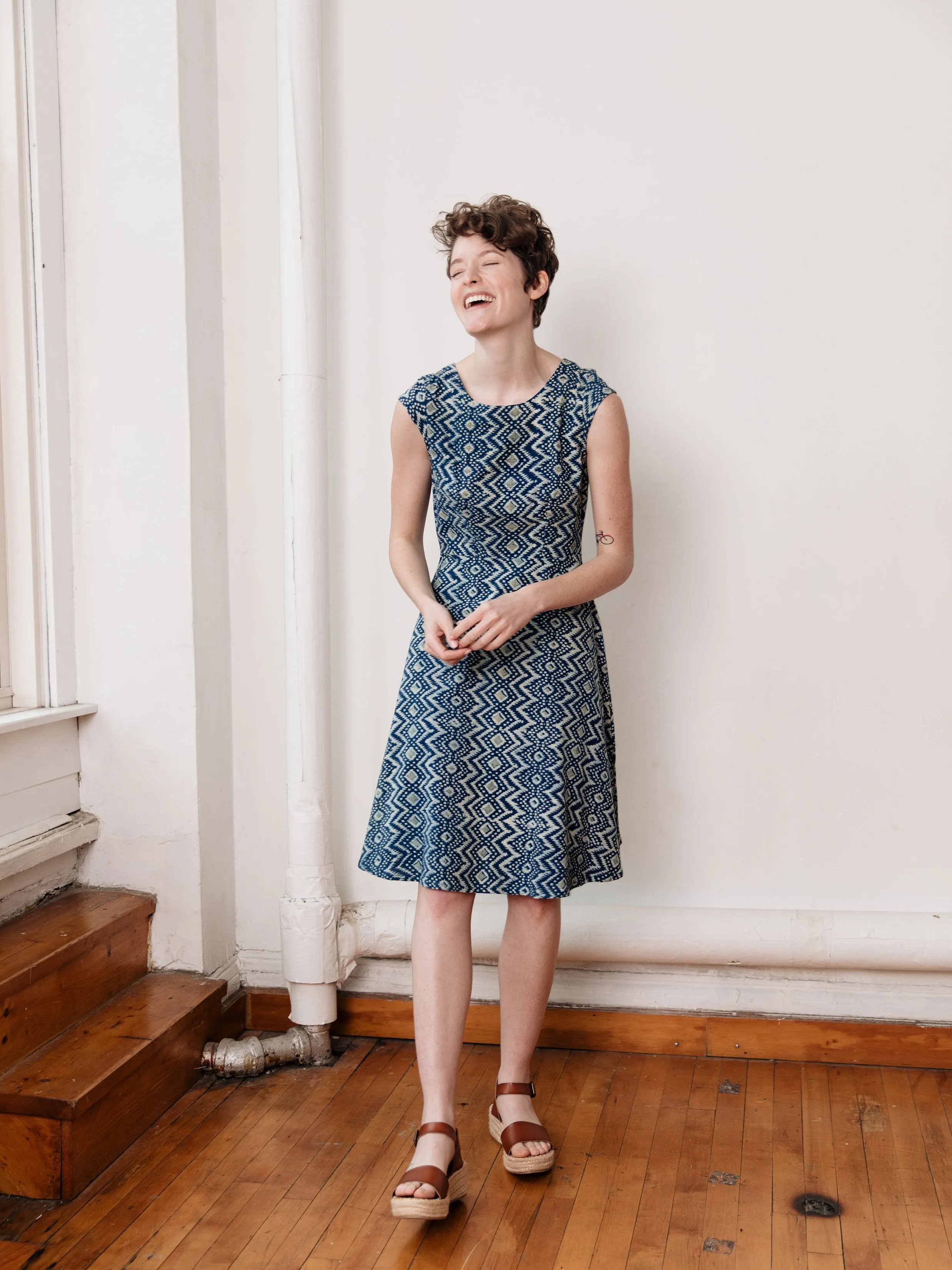 ChafeFree Design Model Glow Marseille Dress - Aegean