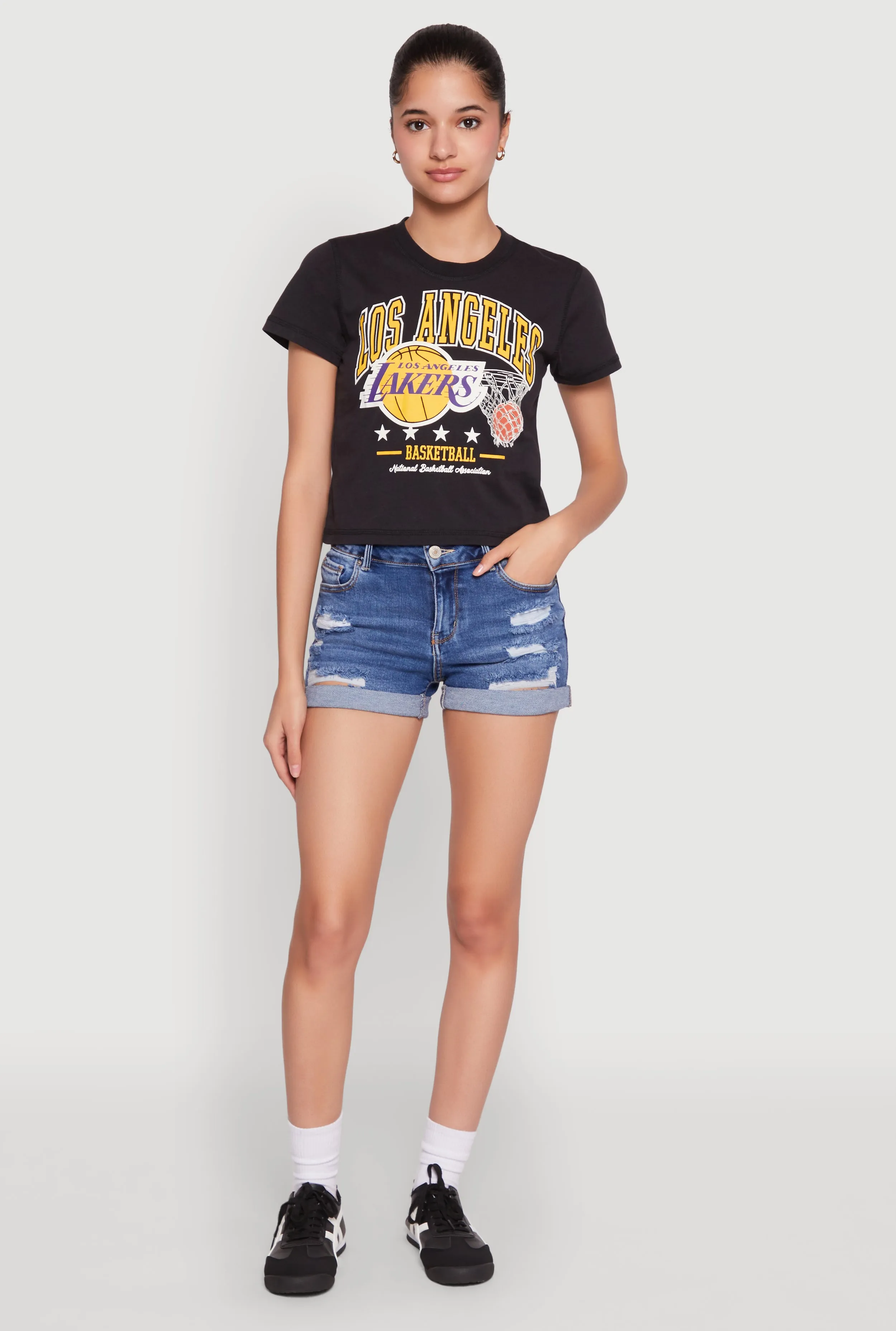 NBA Los Angeles Lakers Cropped Tee Date night