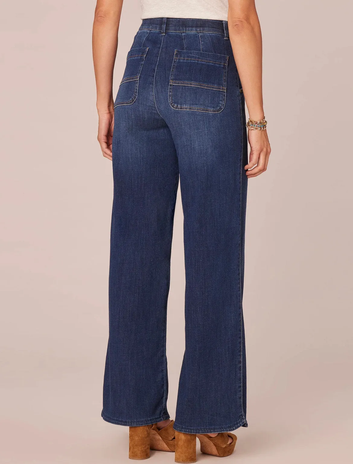 Wind Glow TactileStitching Democracy Skyrise Wide Leg