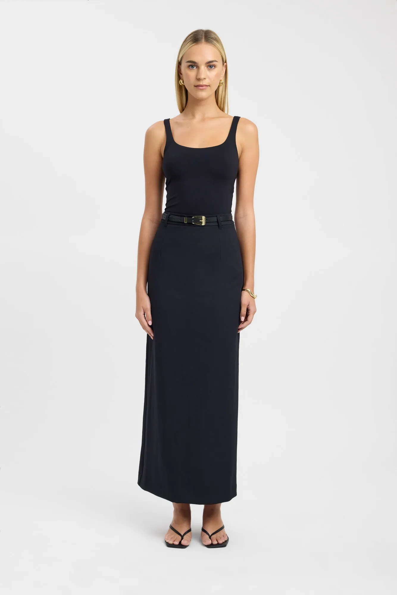 Oyster Midi Skirt Layered Style