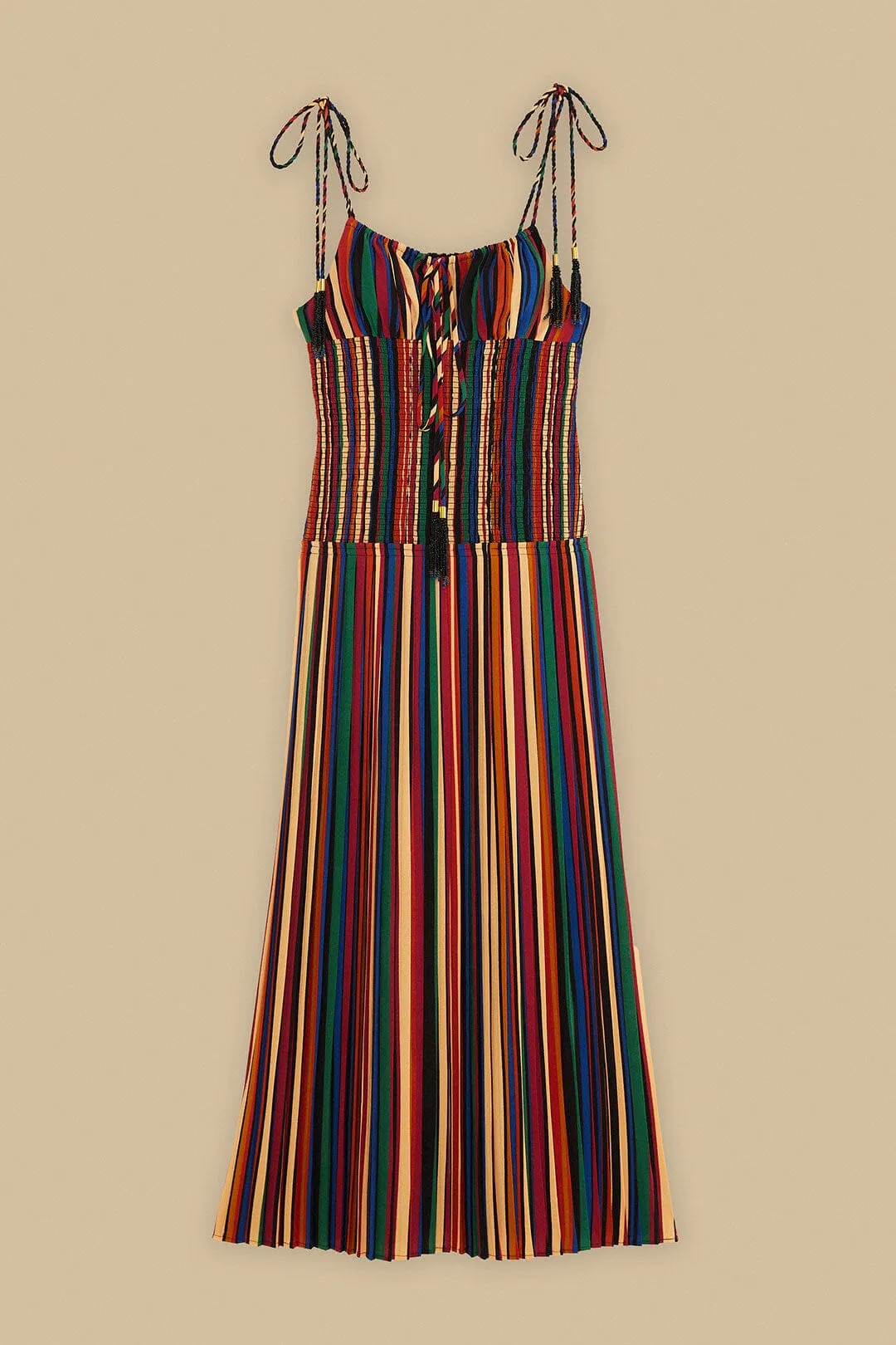 Multicolor Pipa Stripes Midi Dress New Yorker Relaxed Comfort