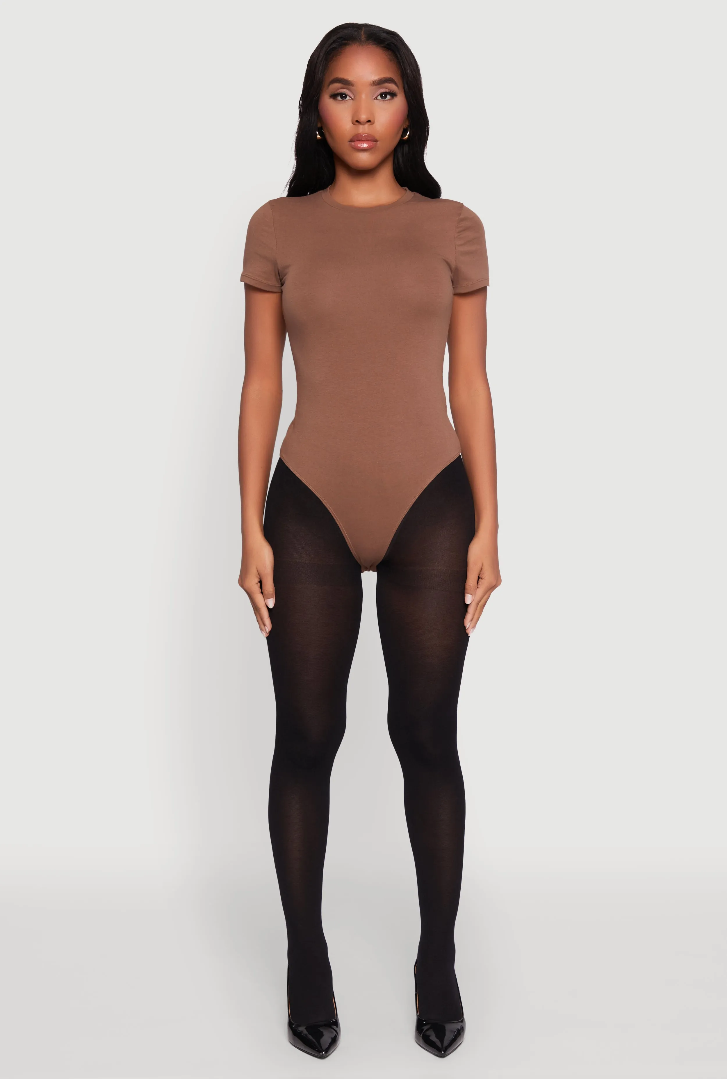 Crew Neck Short Sleeve Bodysuit Versatile Luxury Active Kids