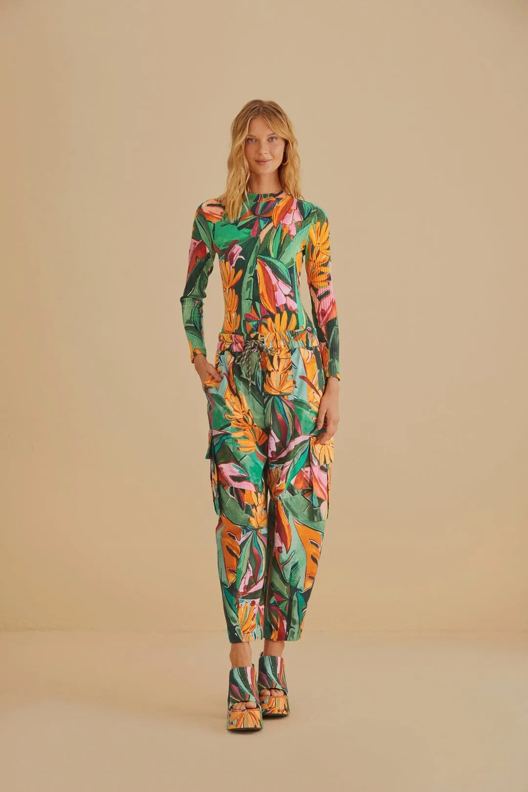 Flexible Fancy Party Soft Multicolor Banana Foliage Organic Cotton Bodysuit
