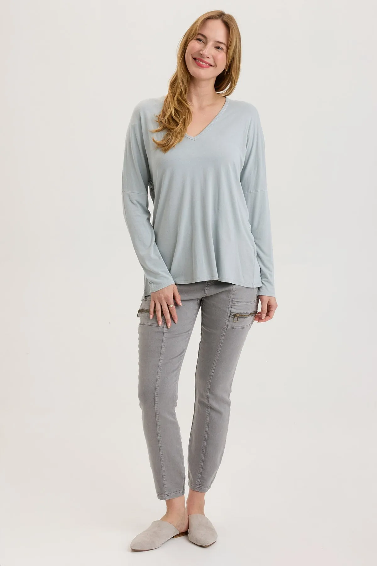 LowMaintenance Material Soft Flow Delightful Top