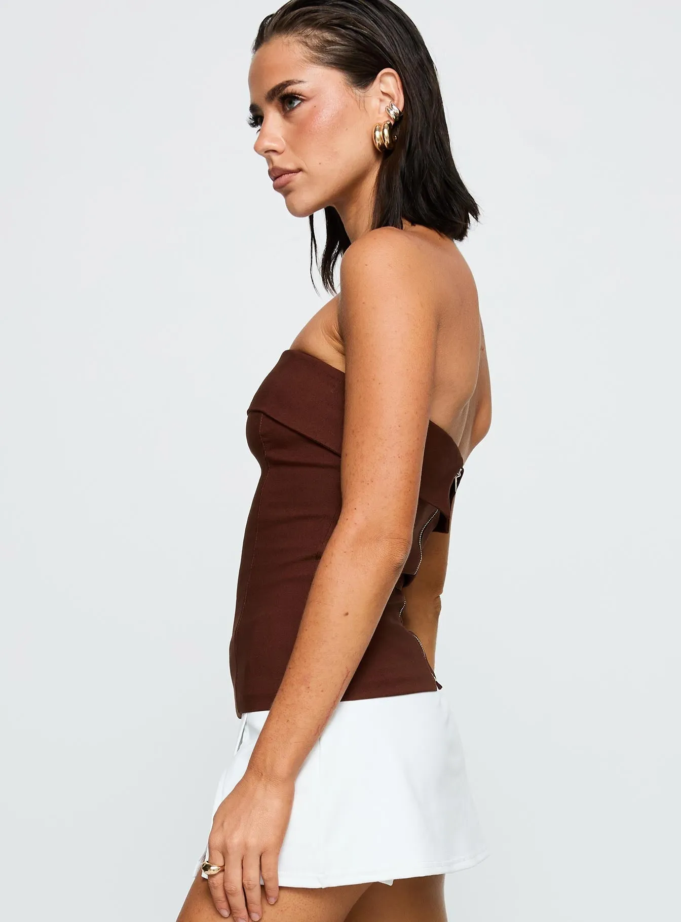 Durable Blend Durable Construction Good Looking Strapless Top Currant