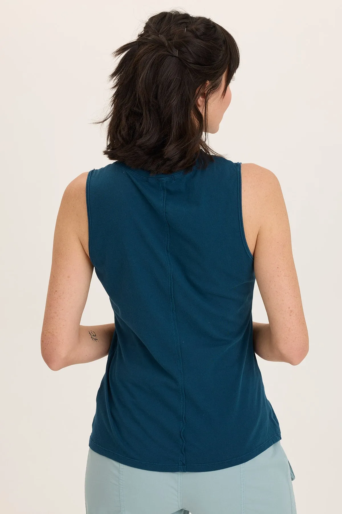 Lunell Jersey Boat Neck Tank SheerLayeredPanels