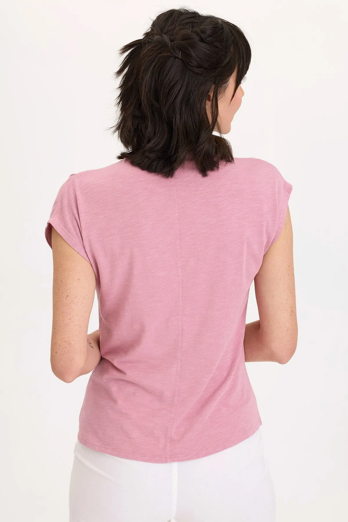 Glass Fit Dream Base Arwen Soft Jersey Mock Neck Tee