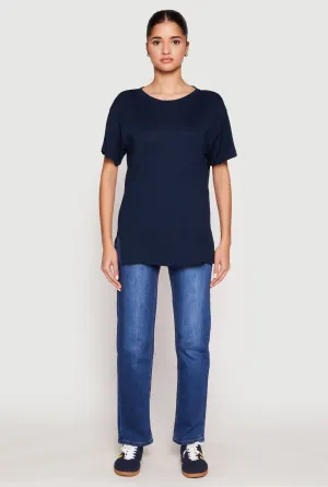 Formal Elegance AntiPilling Side Slit Pocket T Shirt