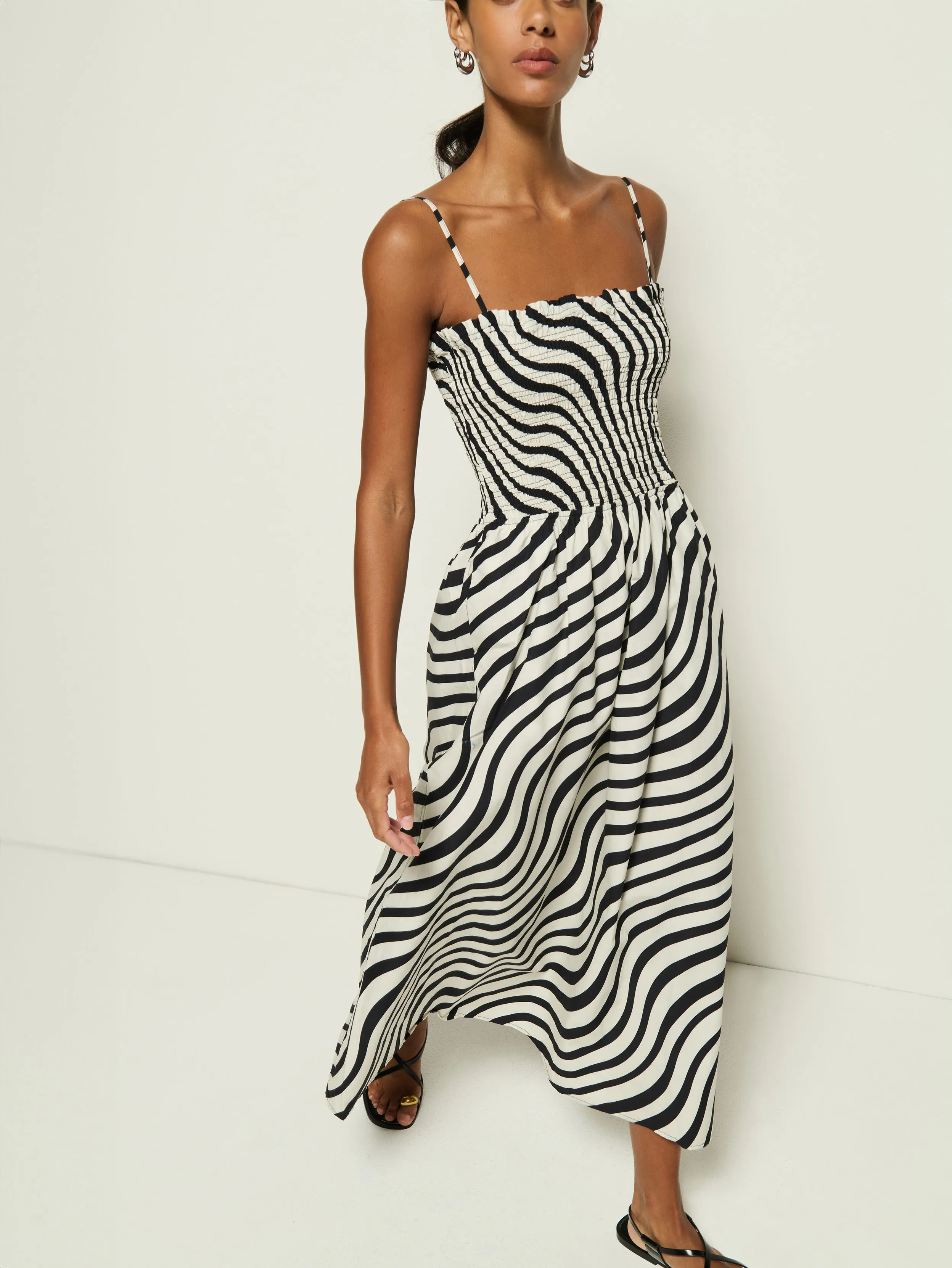 Sibelle Smocked Midi spring fresh BreathableFabric