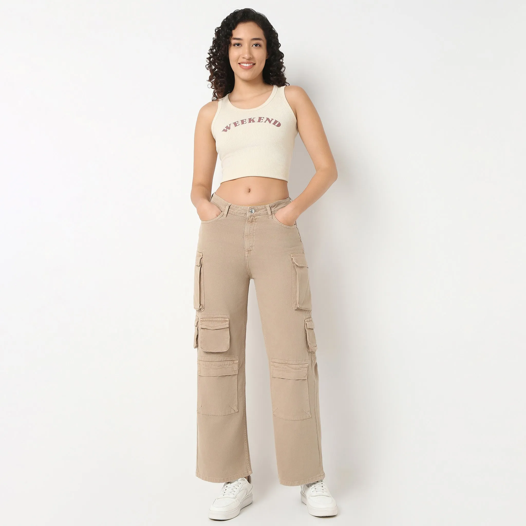 Overdyed Cargo With Street Look Translucent Soul MultiFunctional Pockets