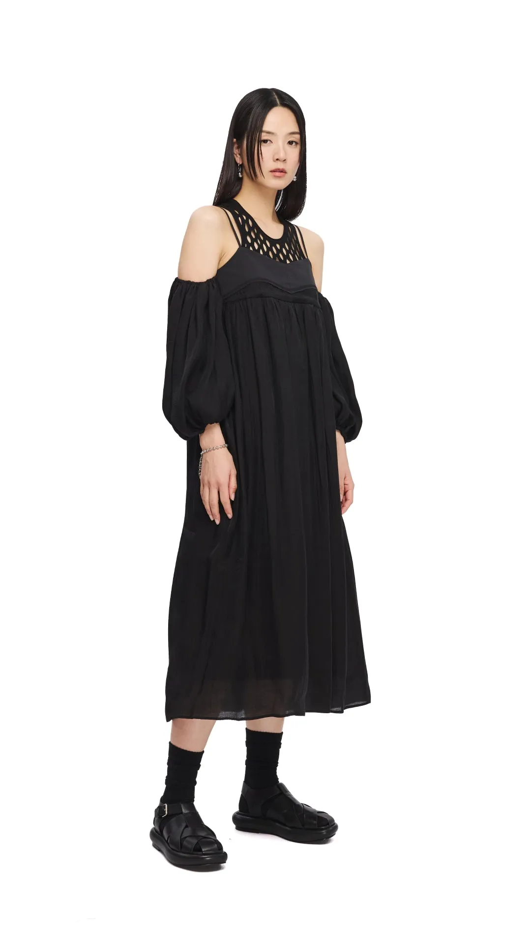 Cold Shoulder Dress Prince Core EasyAdjustment