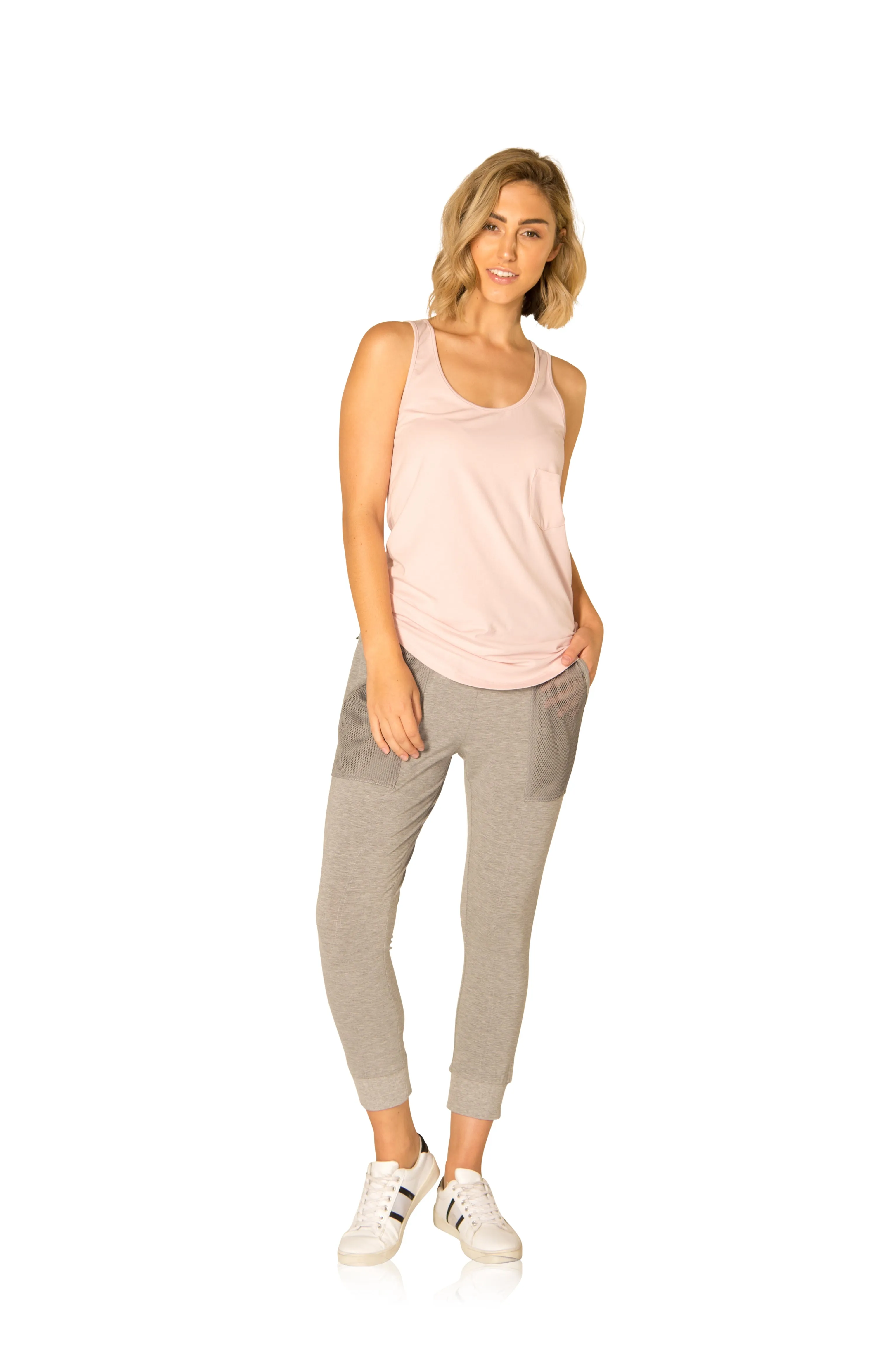 low - altitude use AMY POCKET SCOOP TANK - ROSE GOLD
