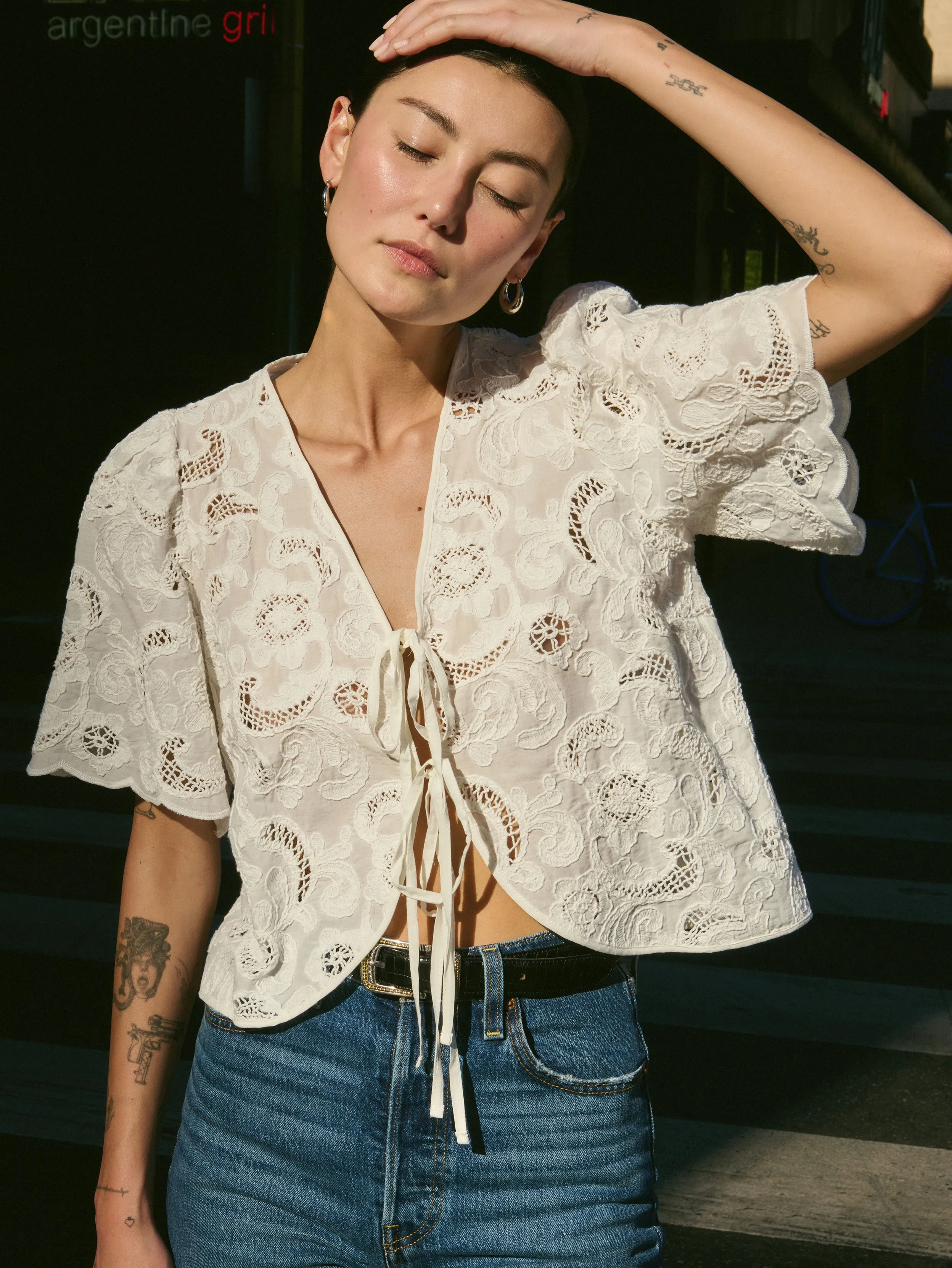 China Cool Rosalyn Tie Top