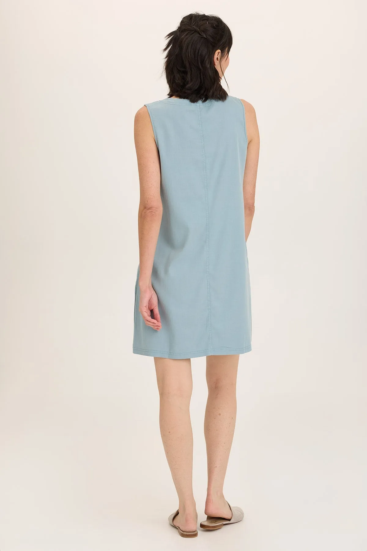 FadeResistantDye Ashmon Twill A-Line Mini Shift Dress