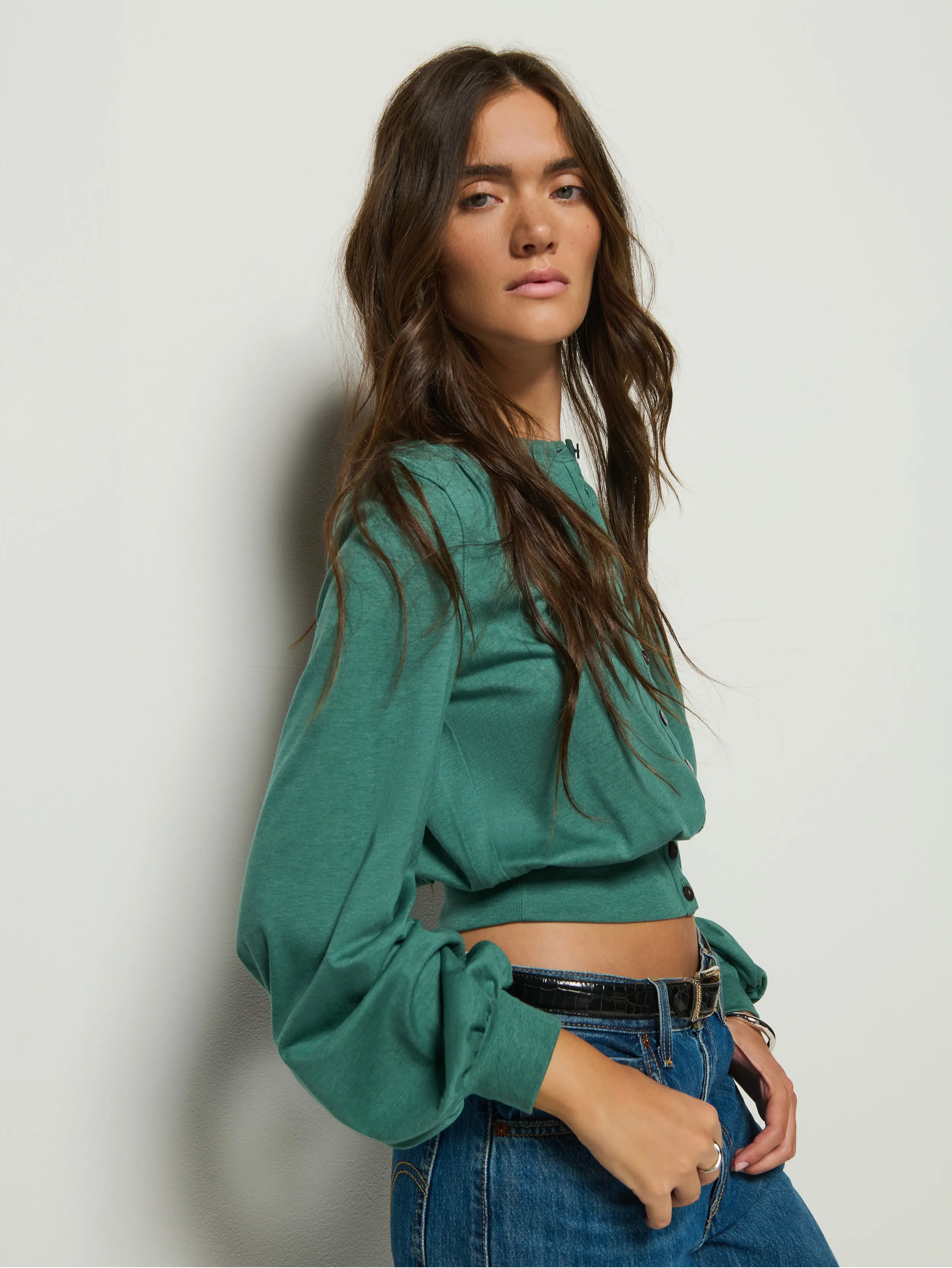 Olive Blouse Smile Glow Handmade Glow