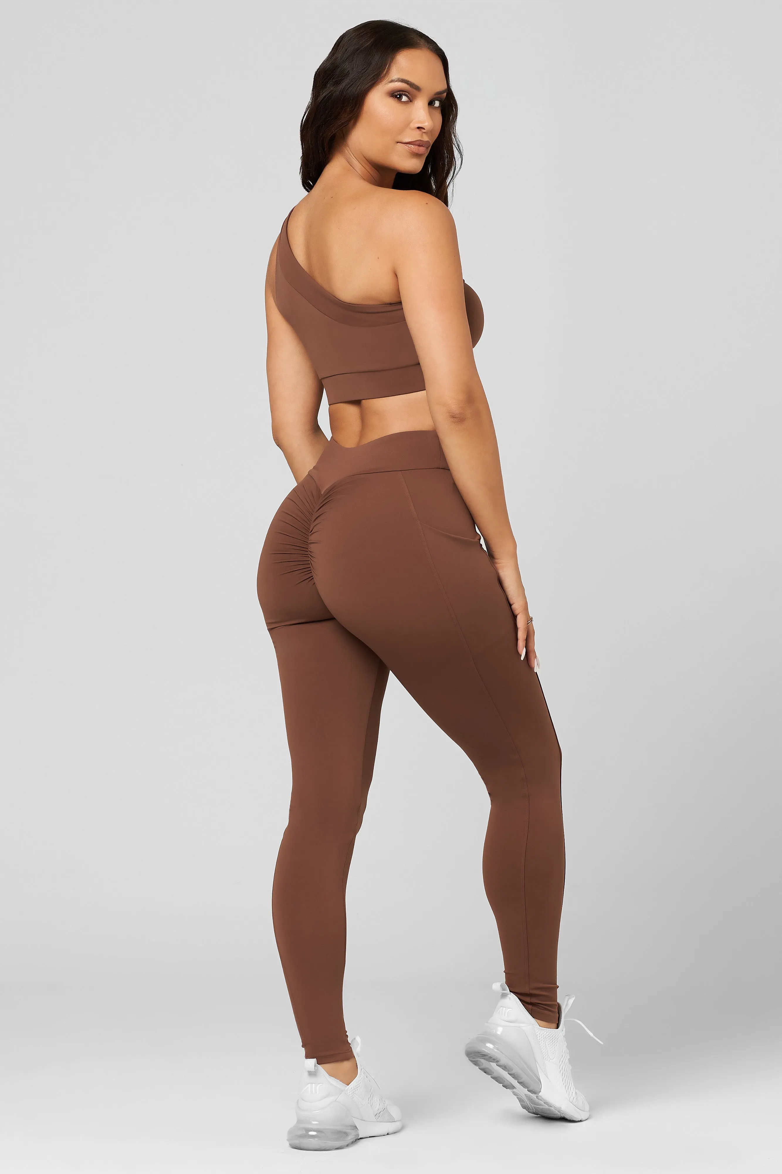 Day Glow Cinnamon High Waist Scrunch Legging