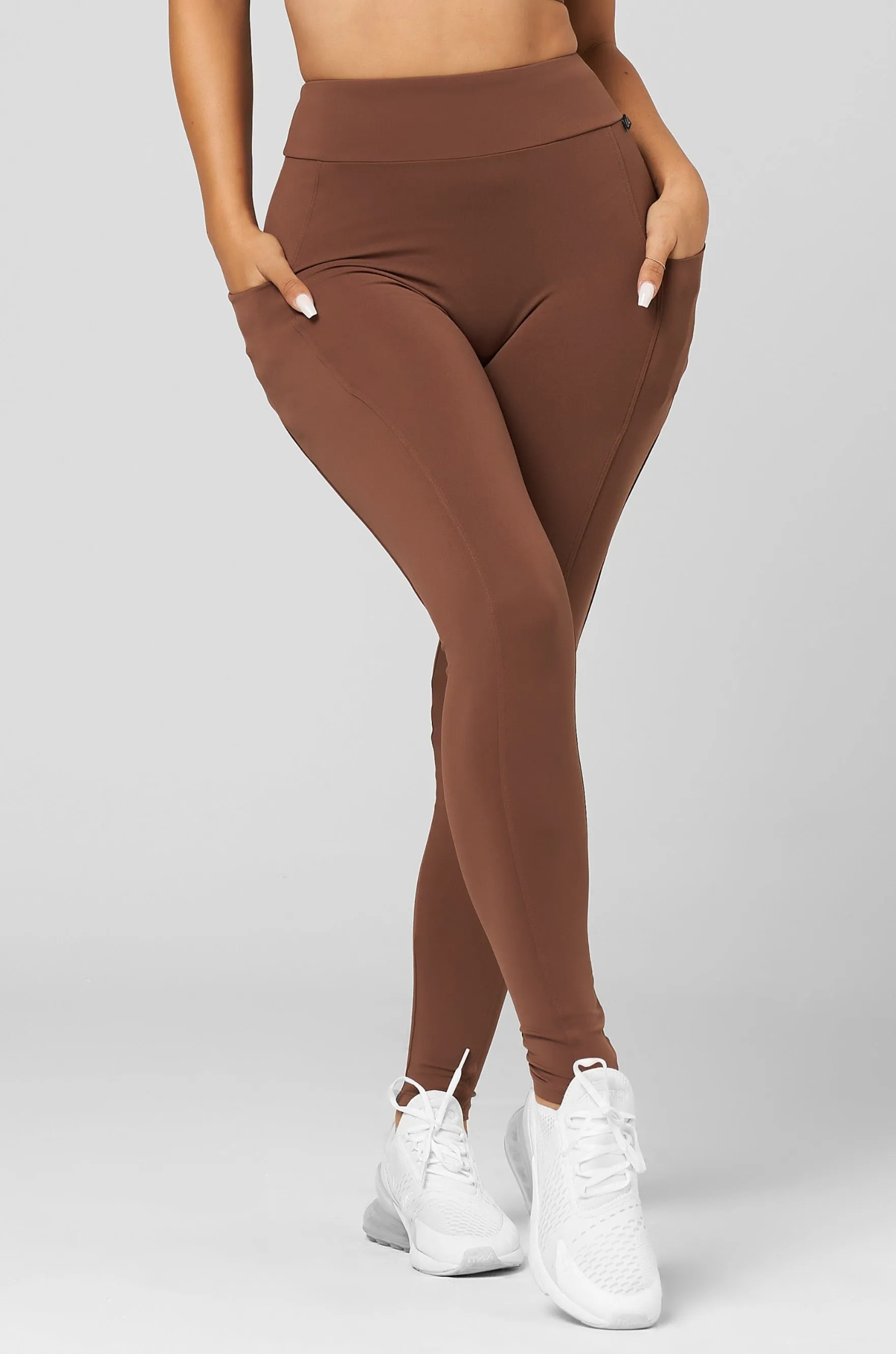 Cinnamon High Waist Scrunch Legging Busy Glow Travel Proof
