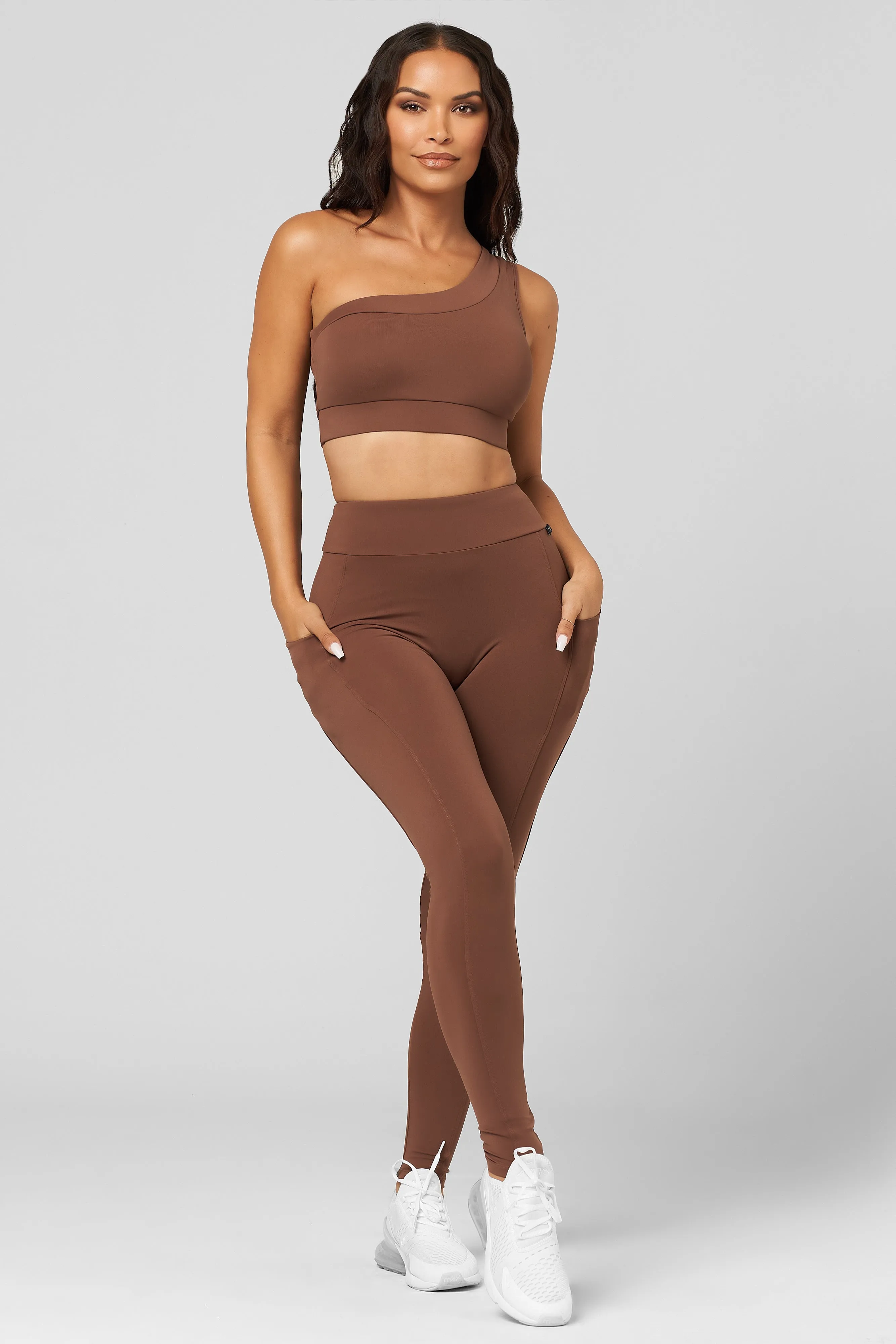 Clear Tone Cinnamon High Waist Scrunch Legging