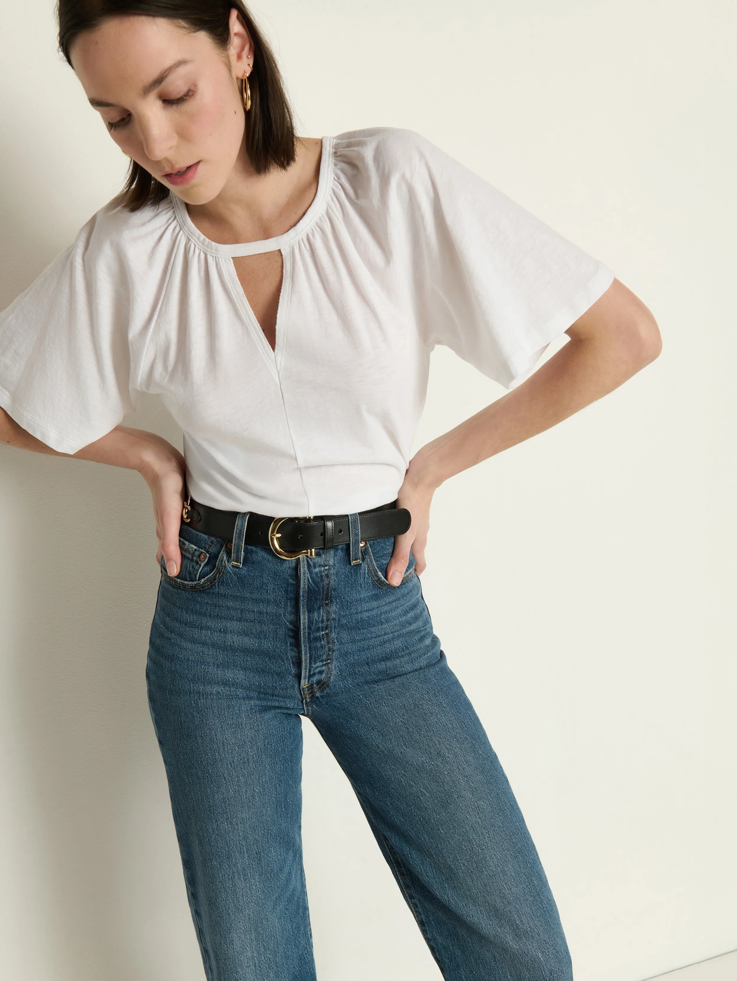 Tracy Keyhole Top SnagFree Fabric