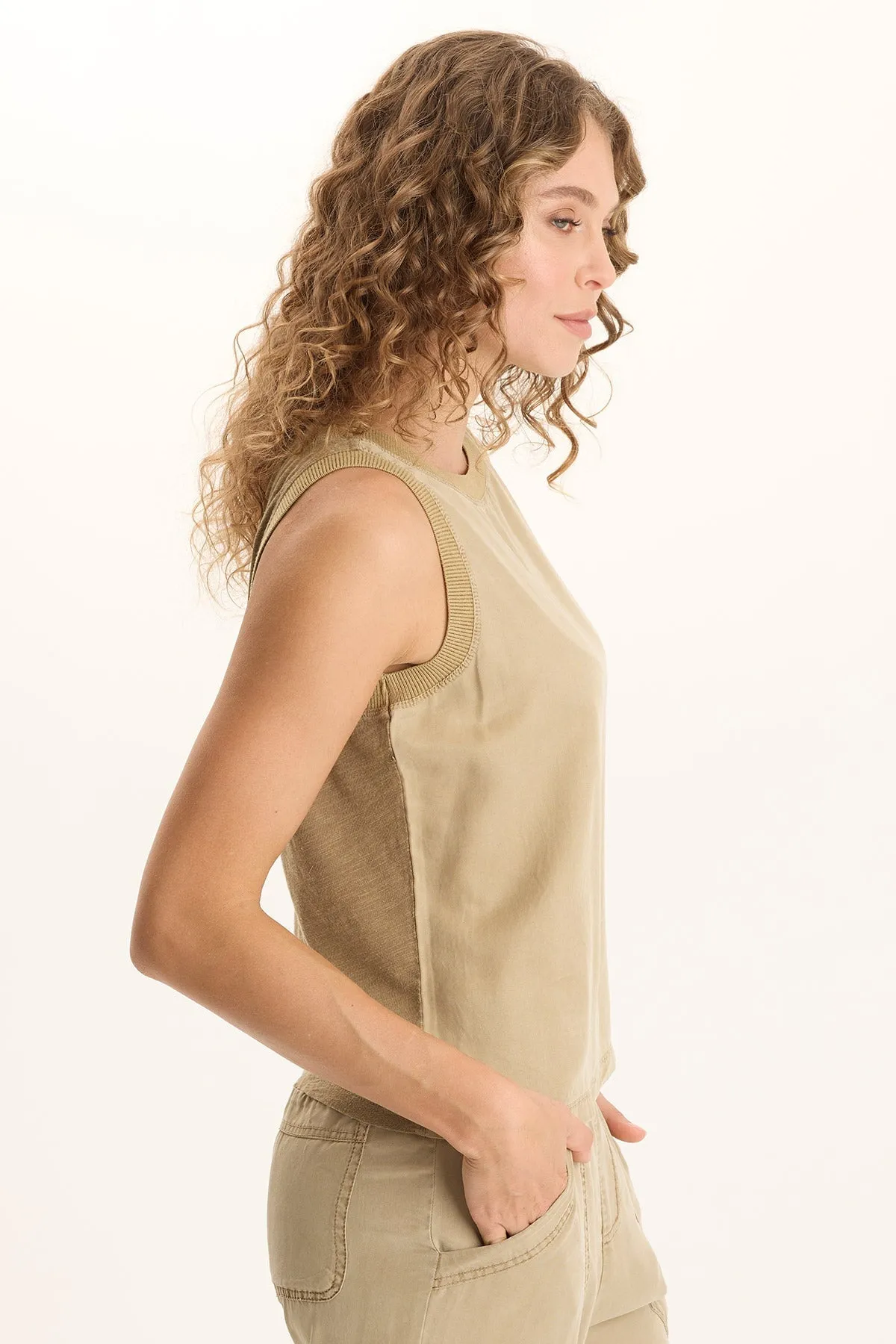 Katrine Soft Twill Elevated Tank AntibacterialFinish Data Mode