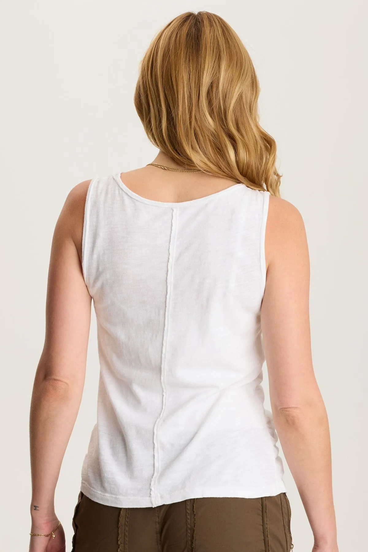 Art Mood LightweightMaterial Sherwin Scoop Neck Cinchable Tank