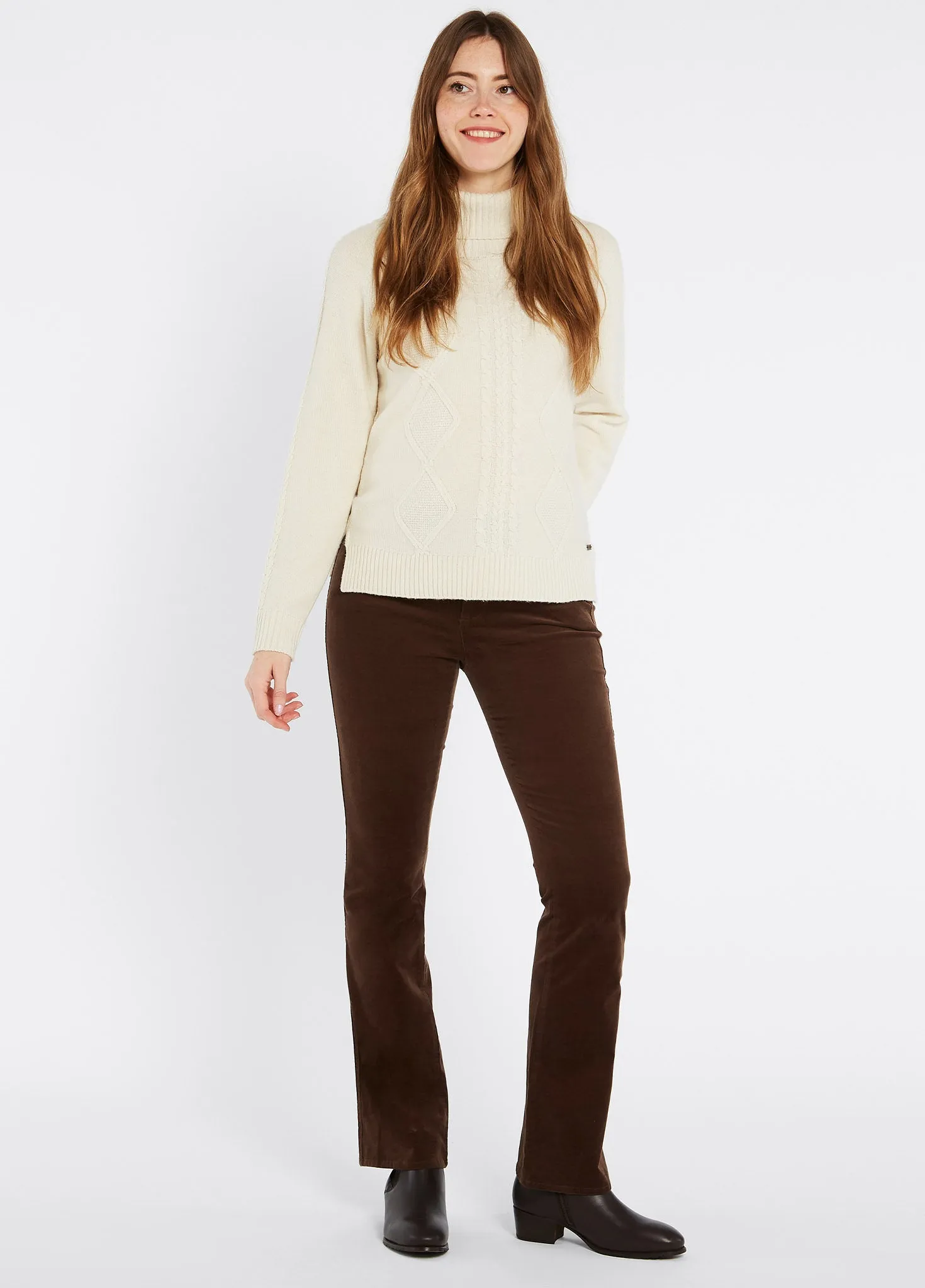VersatileCuff Elderflower Women's Bootcut Jeans - Mocha