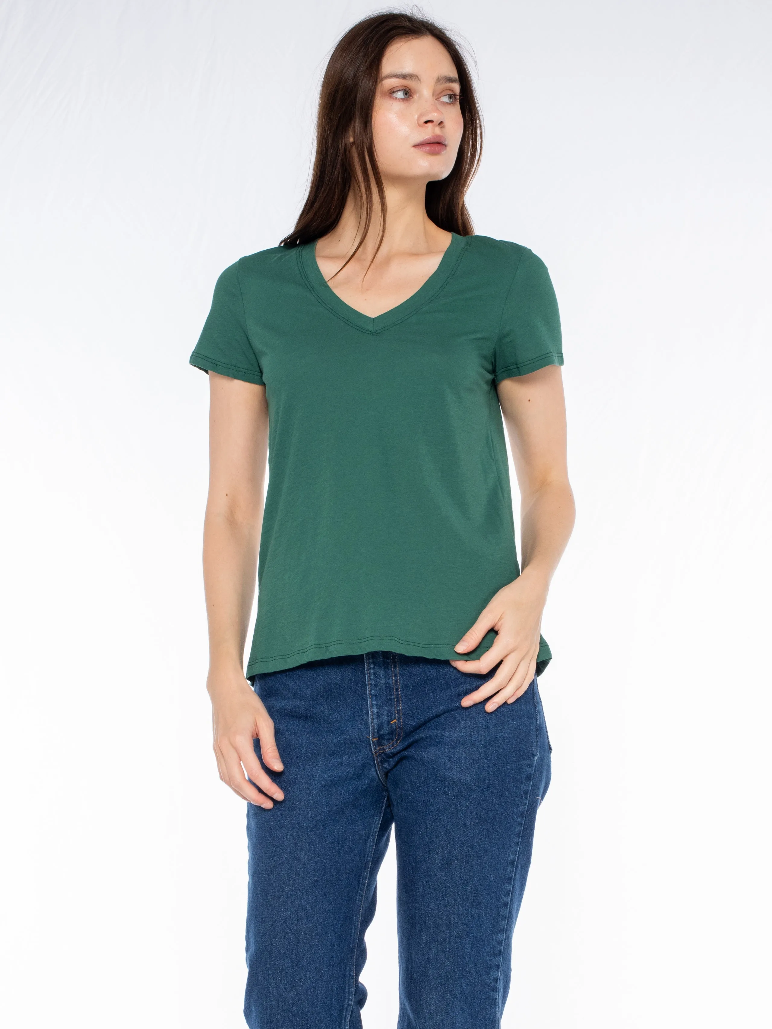 Neo Mode Deep V-Neck Baby Fit Tee