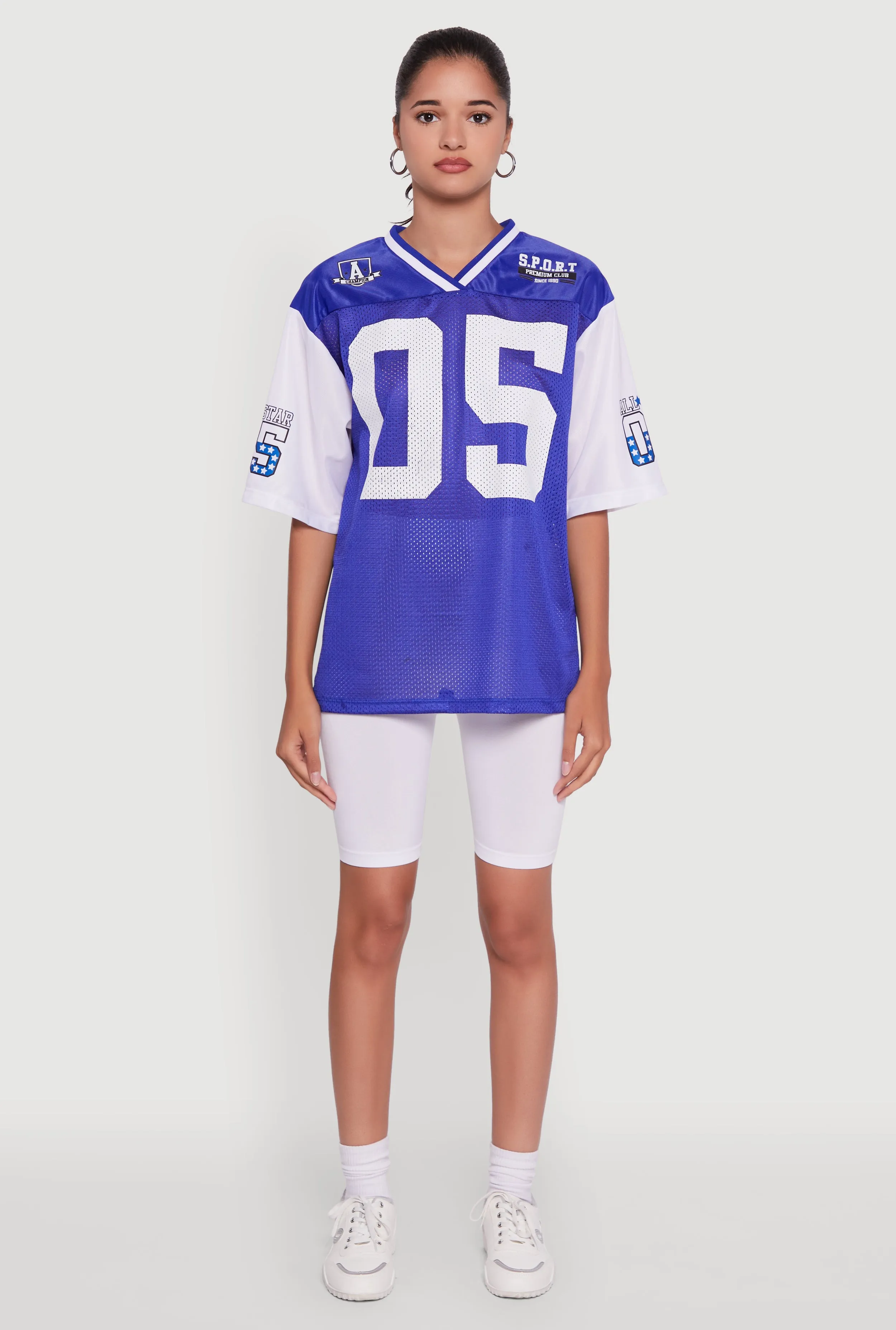 V-Neck All Star 05 Graphic Football Jersey Relaxed fit style