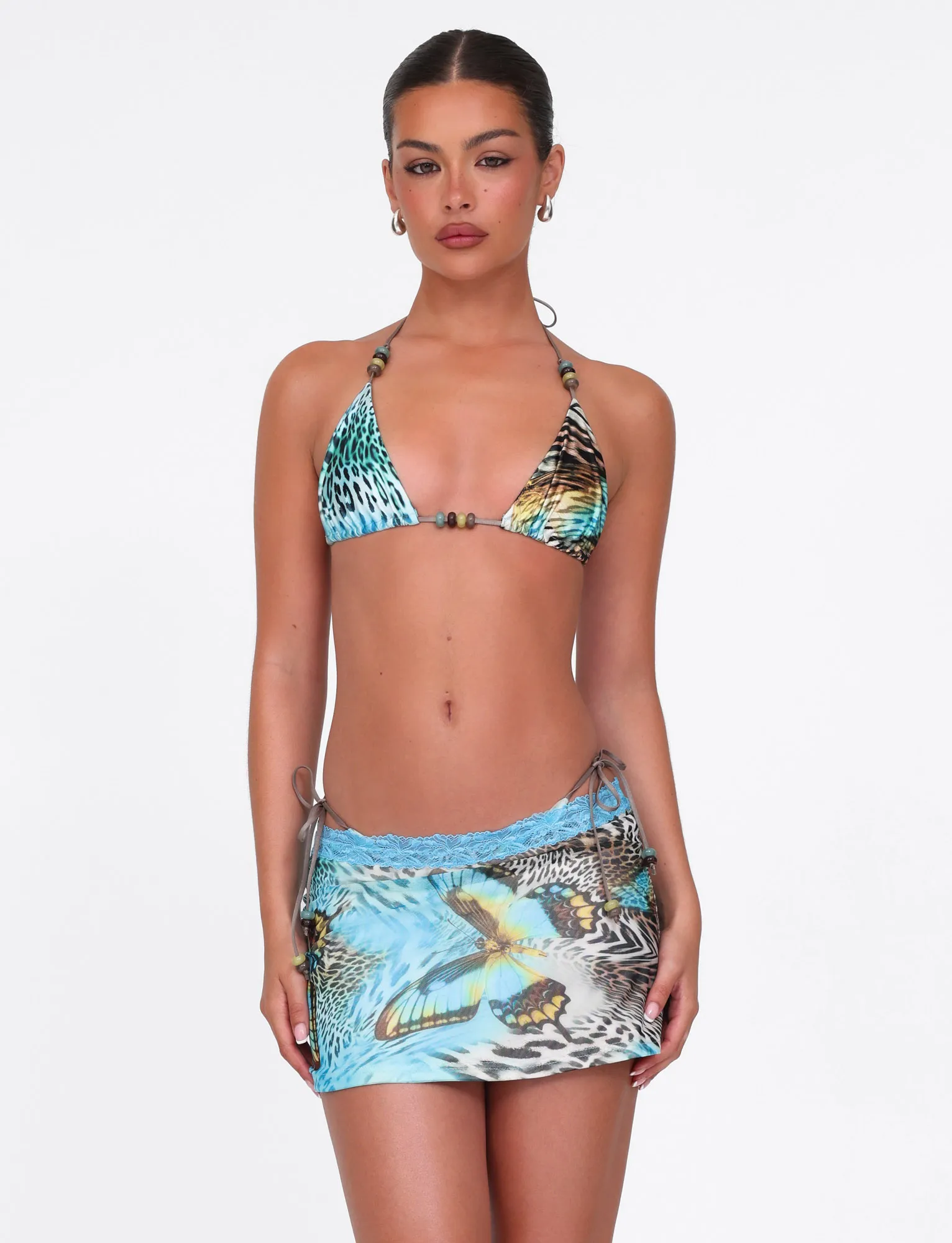 FINLEA MINI SKIRT - MULTI : ANIMAL : BUTTERFLY ANIMAL Clean Mood