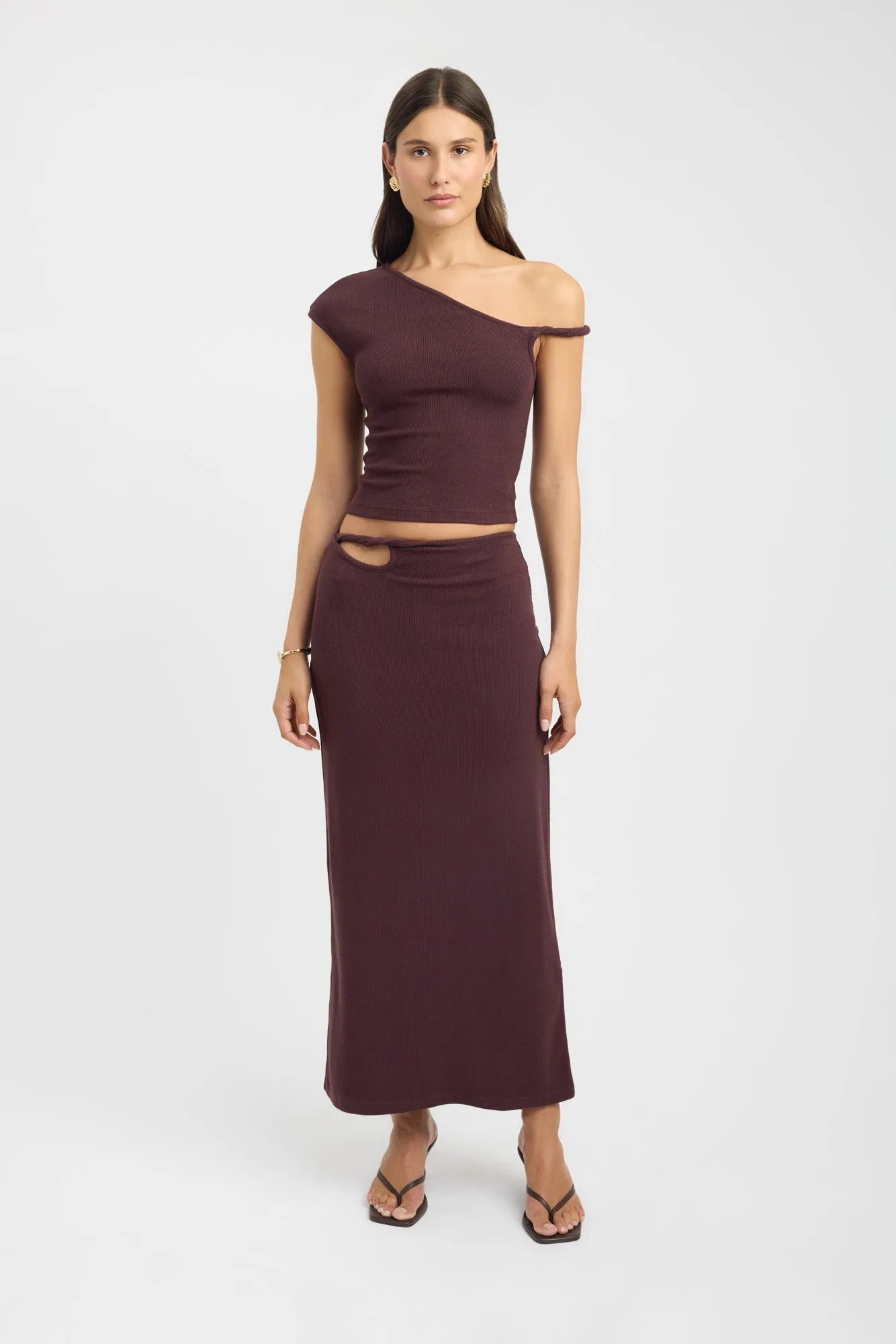Foil Print Texture Shot Finn Skirt