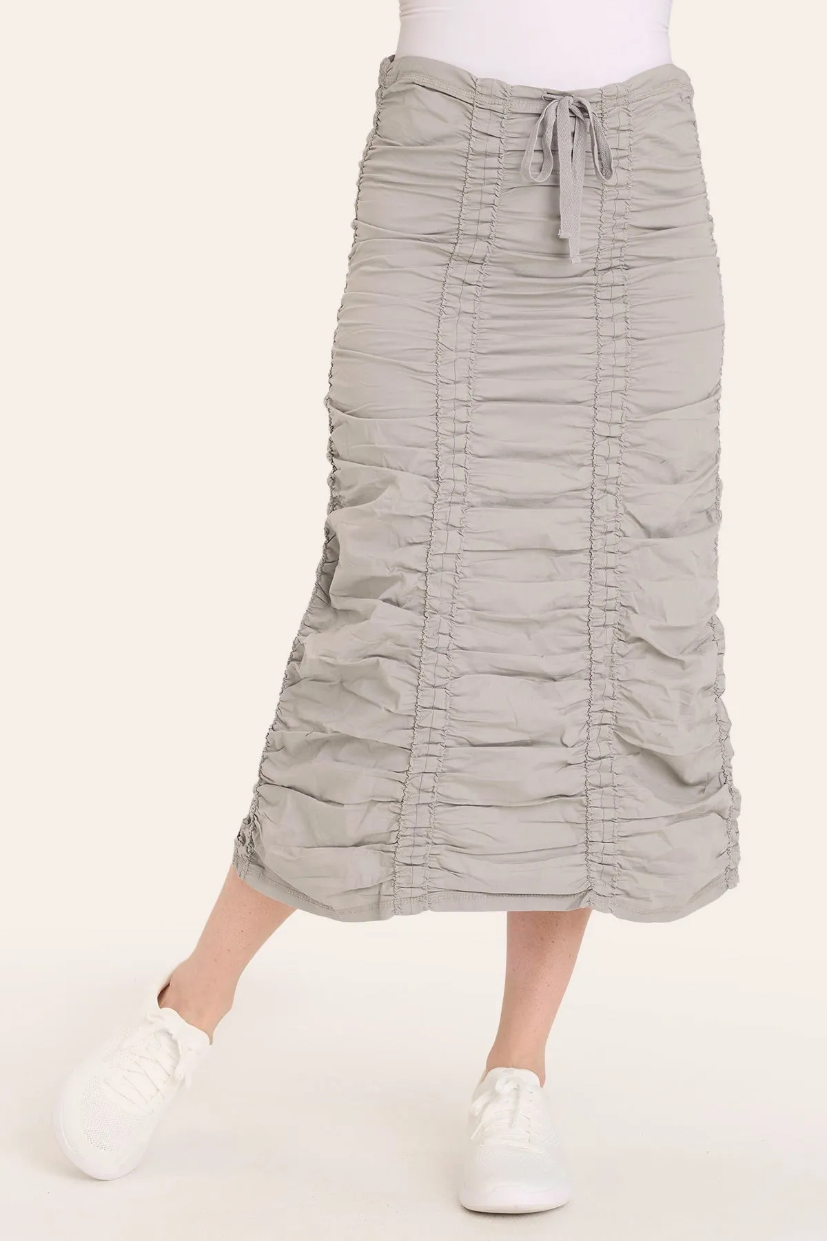 Road Soul Double Shirred Panel Skirt