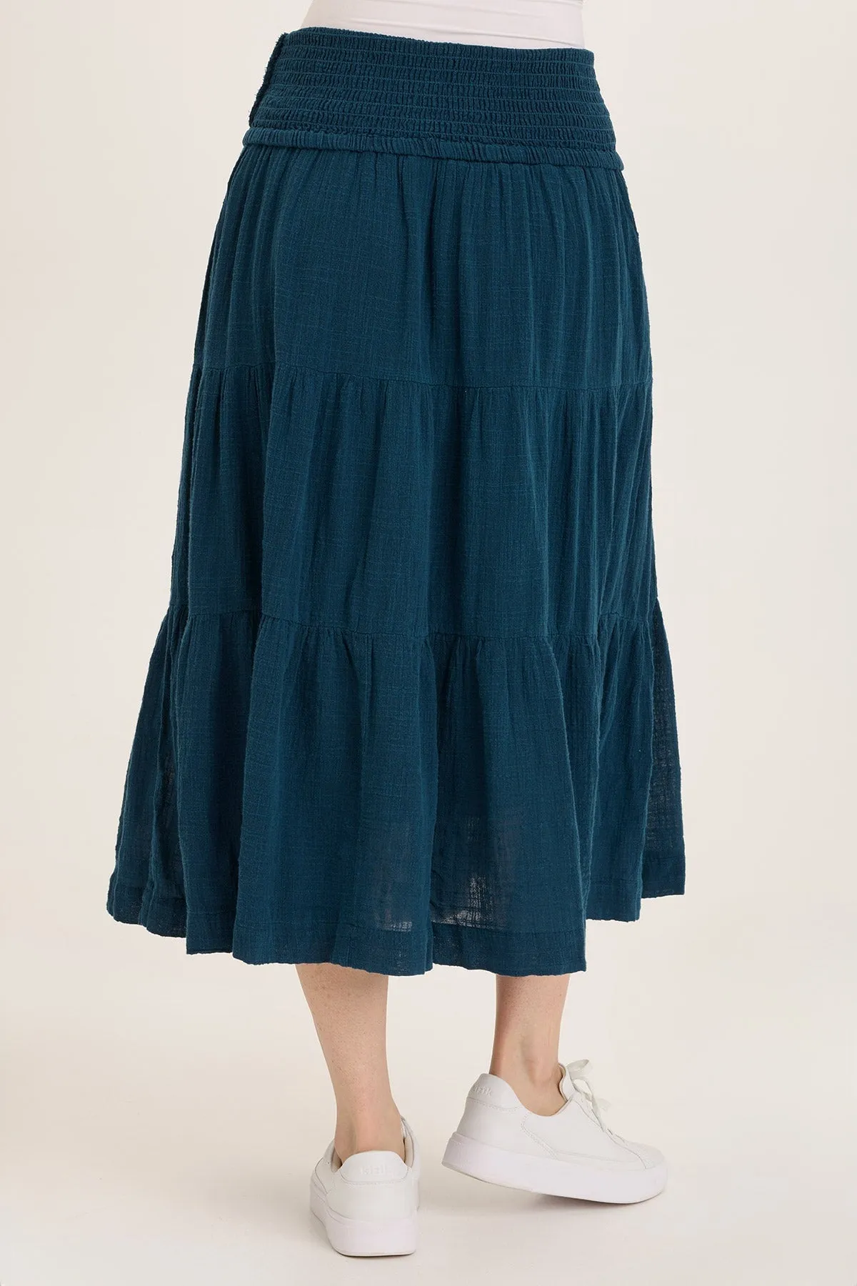 Paigene Gauze Tiered Skirt Organic Cotton SustainableBlend